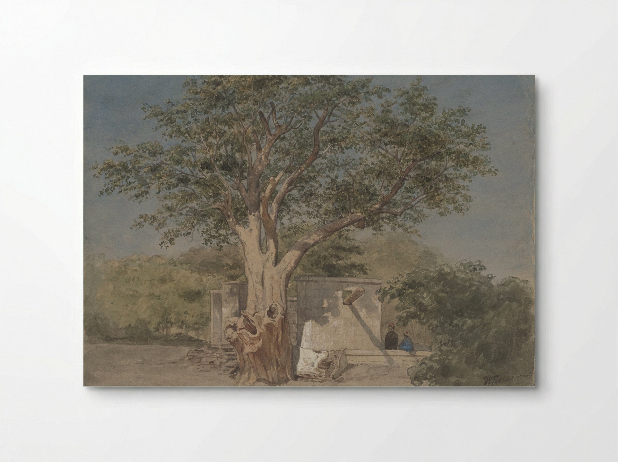 Hutje onder boom te Kaïro - Willem de Famars Testas - Poster