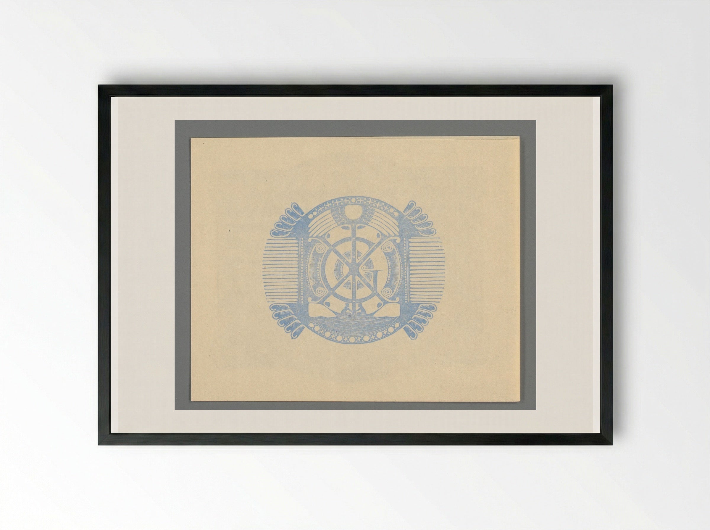 Huwelijksaankondiging van Cato Gruntke en Carl G.B. Knauff - Karel Petrus Cornelis de Bazel - Framed Print Black