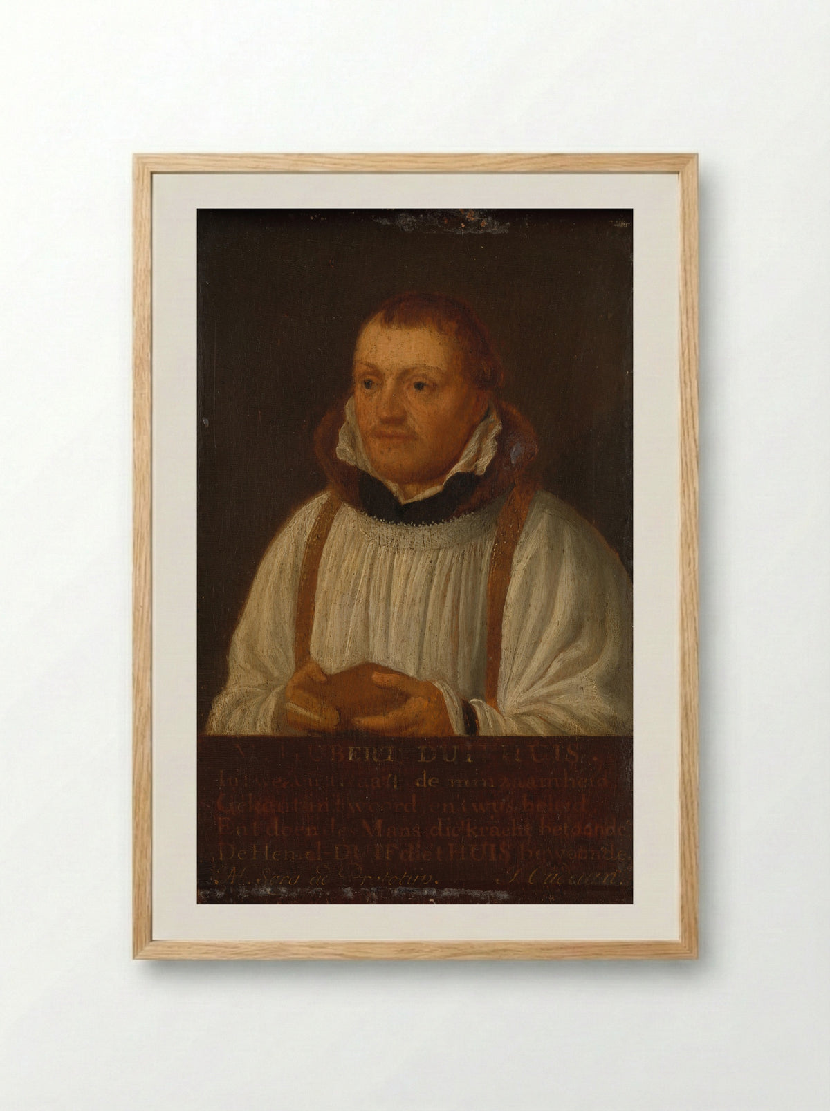 Huybert Duyfhuys - Hendrick Martensz Sorgh - Framed Print Wood