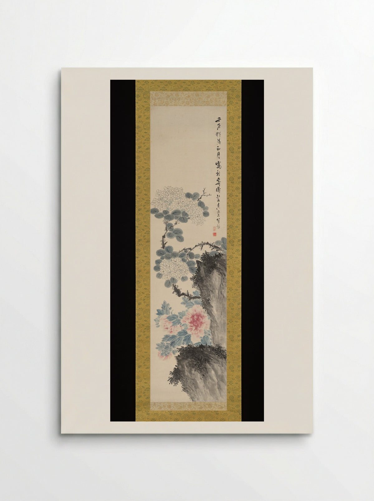 Hydrangeas and Peonies - Takahashi Sōhei - Poster