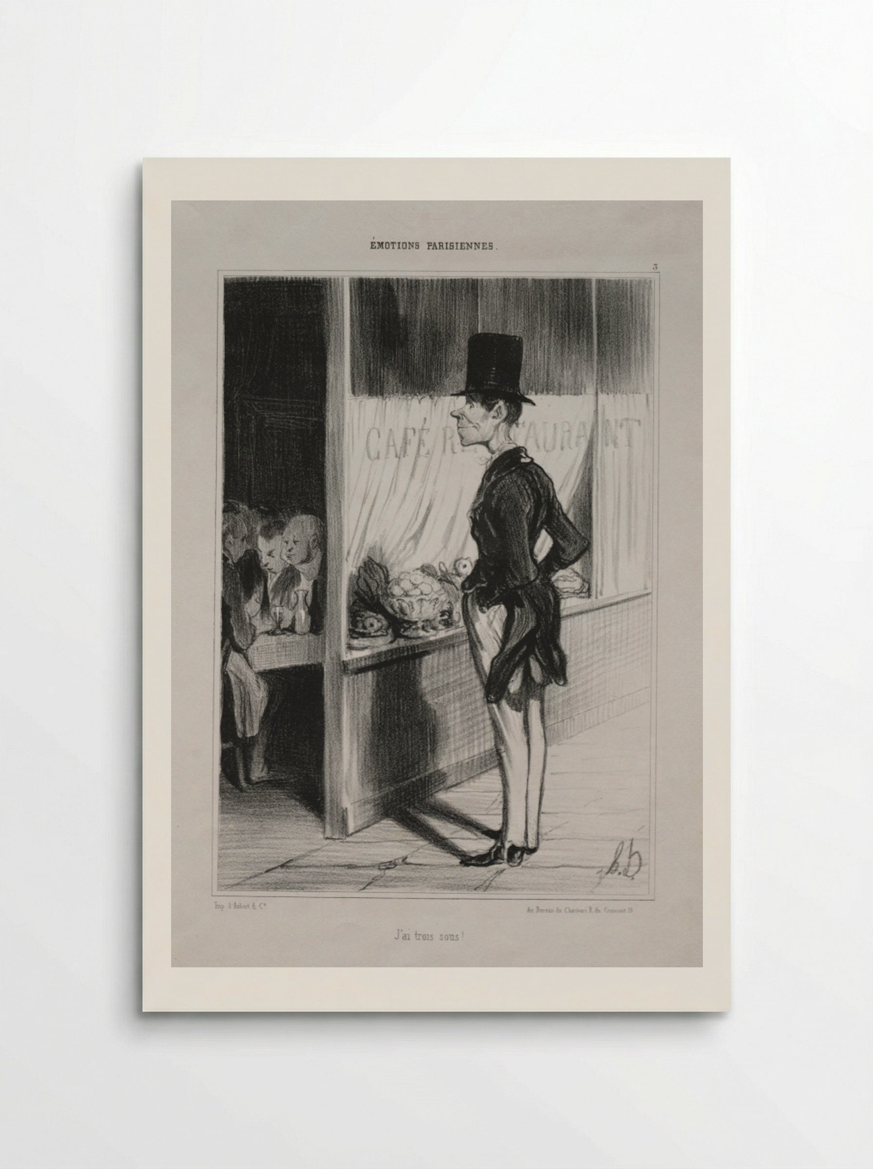 I Have Three Sous! - Honoré Daumier - Poster