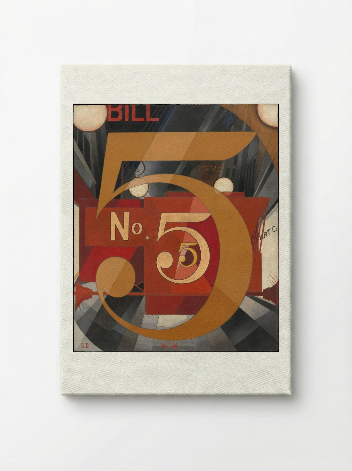 I Saw the Figure 5 in Gold - Charles Demuth - Canvas