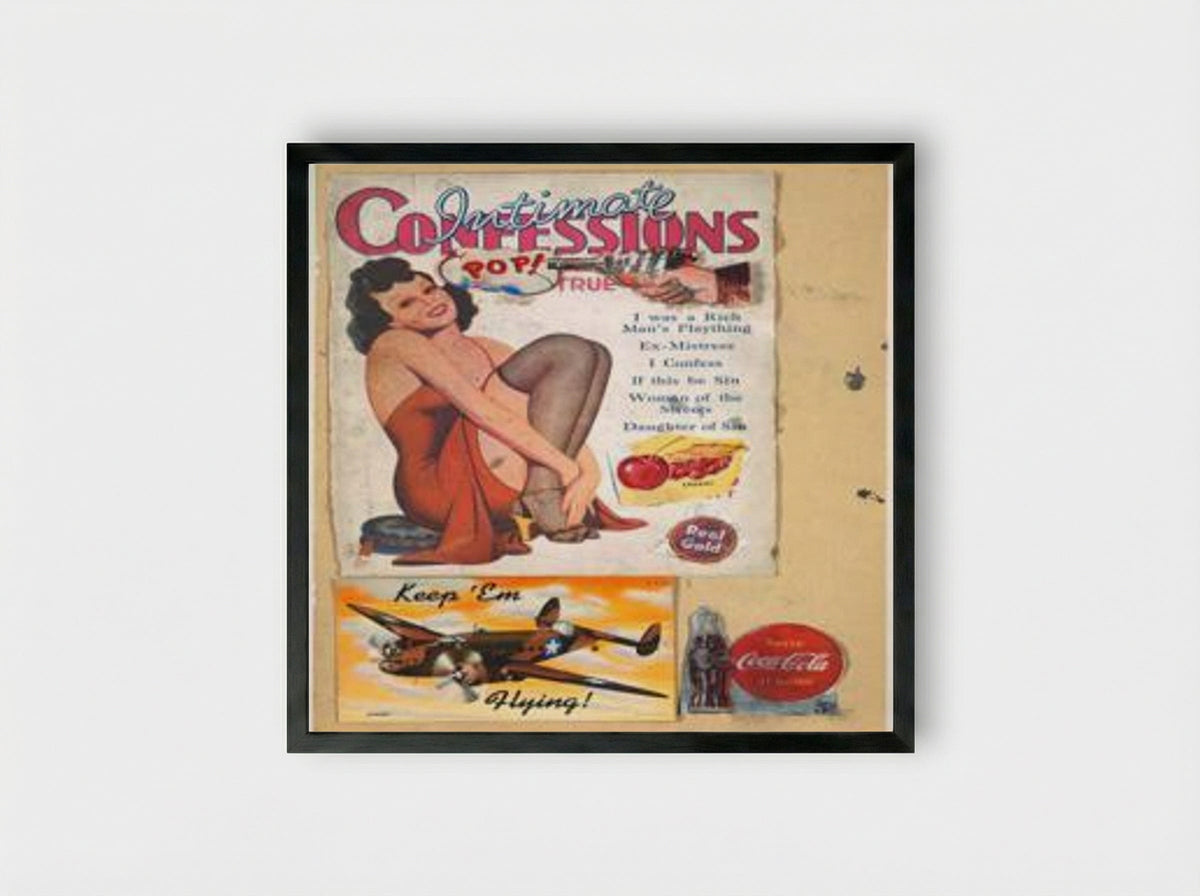 I Was a Rich Man's Plaything - Eduardo Paolozzi - Framed Print Black