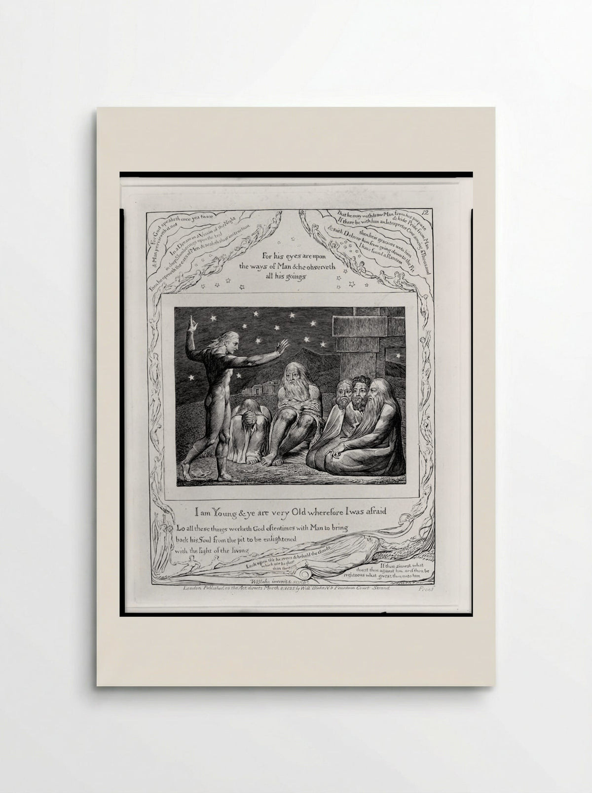 I am young and ye are very old - William Blake - Poster