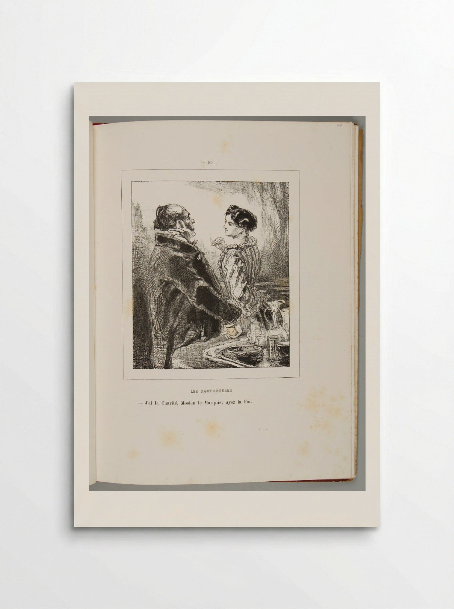 I have Charity, M. le Marquis; have Faith, p. 105 - Paul Gavarni - Poster