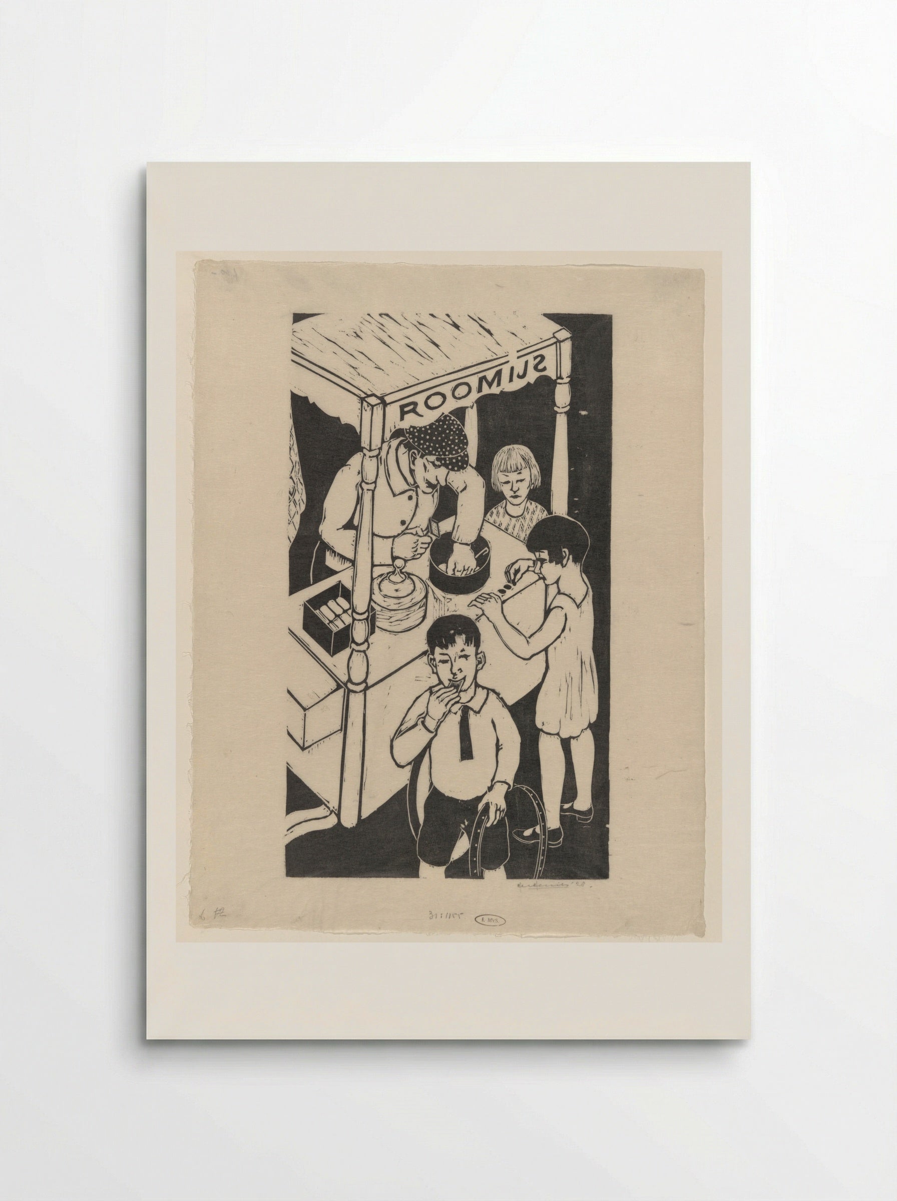 IJskarretje (Ice Cream Cart) - Ger Gerrits - Poster