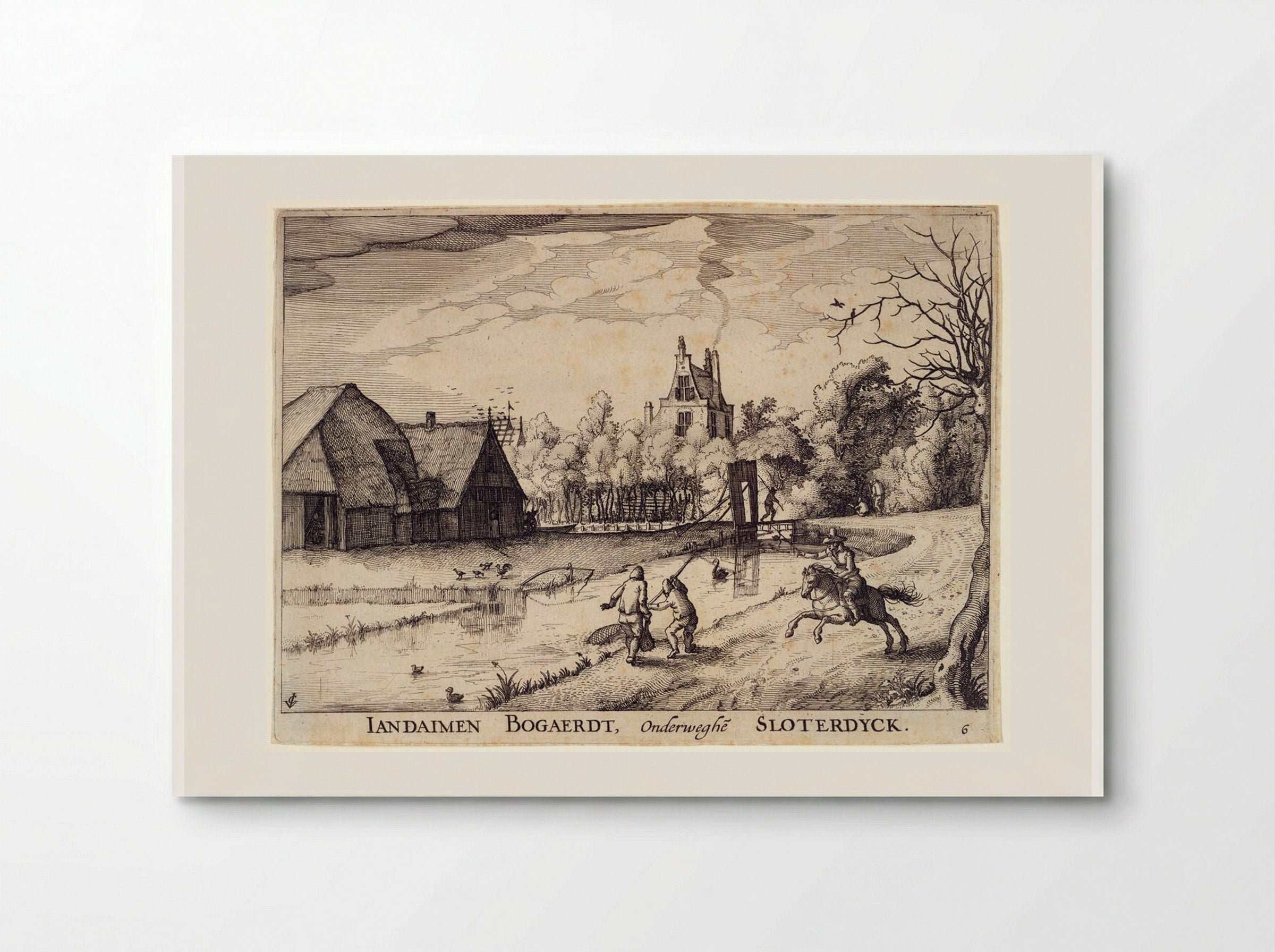 Iandaimen Bogaerdt, Onderweghe Sloterdyck - Claes Jansz. Visscher - Poster