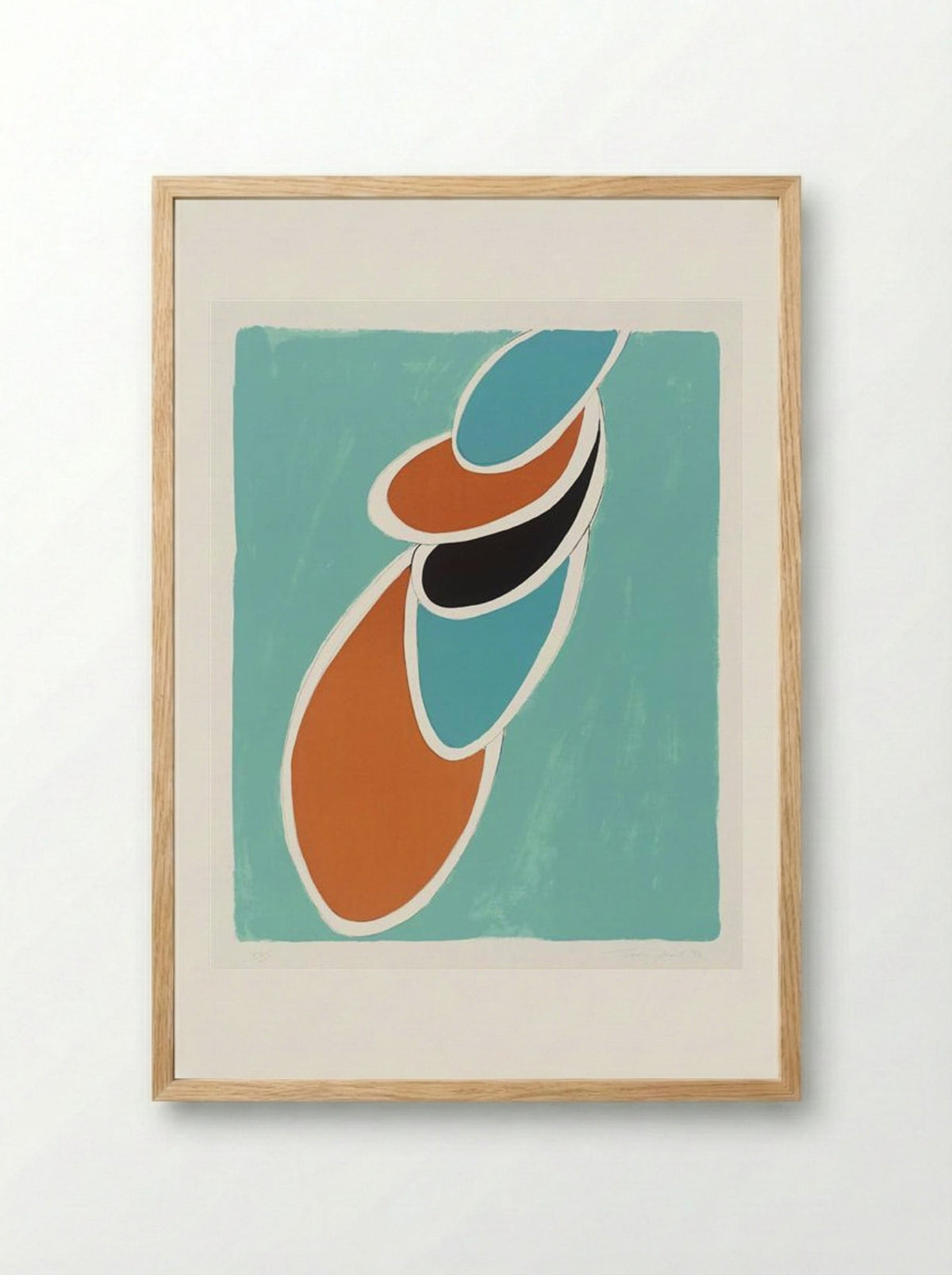 Ice Blue - Terry Frost - Framed Print Wood