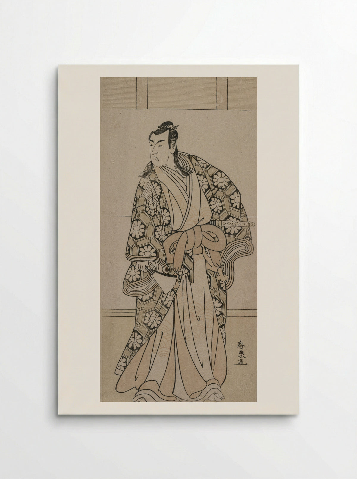 Ichikawa Monnosuke II as a Lord - Katsukawa Shunkō II - Poster