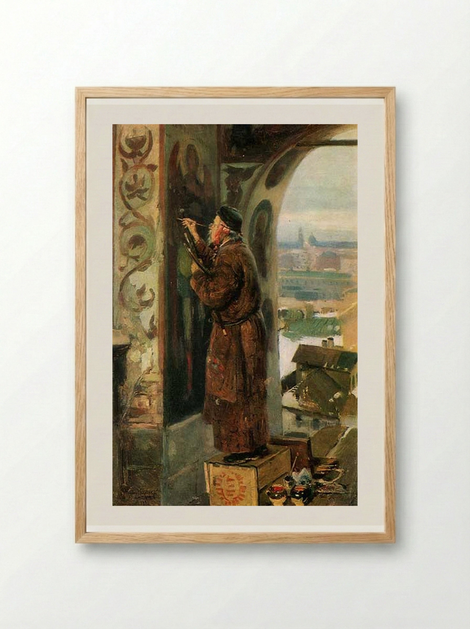 Iconographer - Vladimir Makovsky - Framed Print Wood