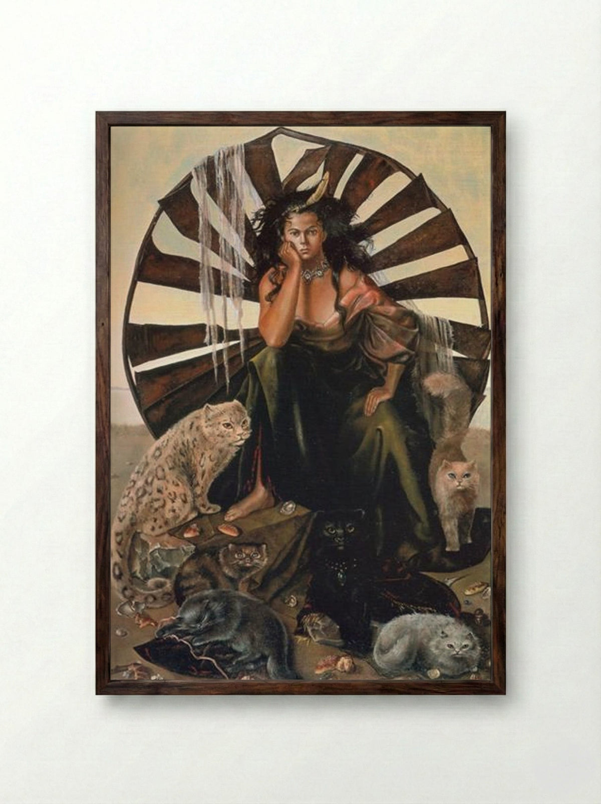 Ideal Life - Leonor Fini - Framed Print Dark Wood