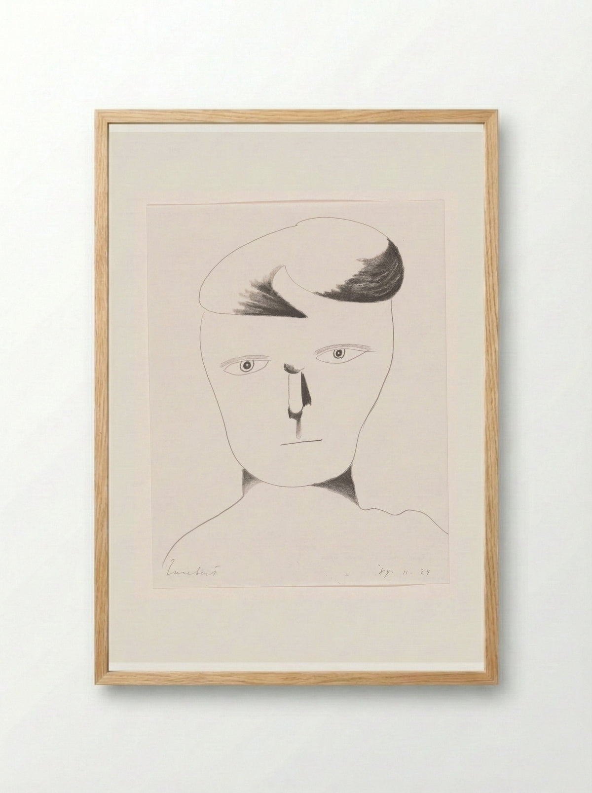 Idool met de ogen open - Lucebert - Framed Print Wood