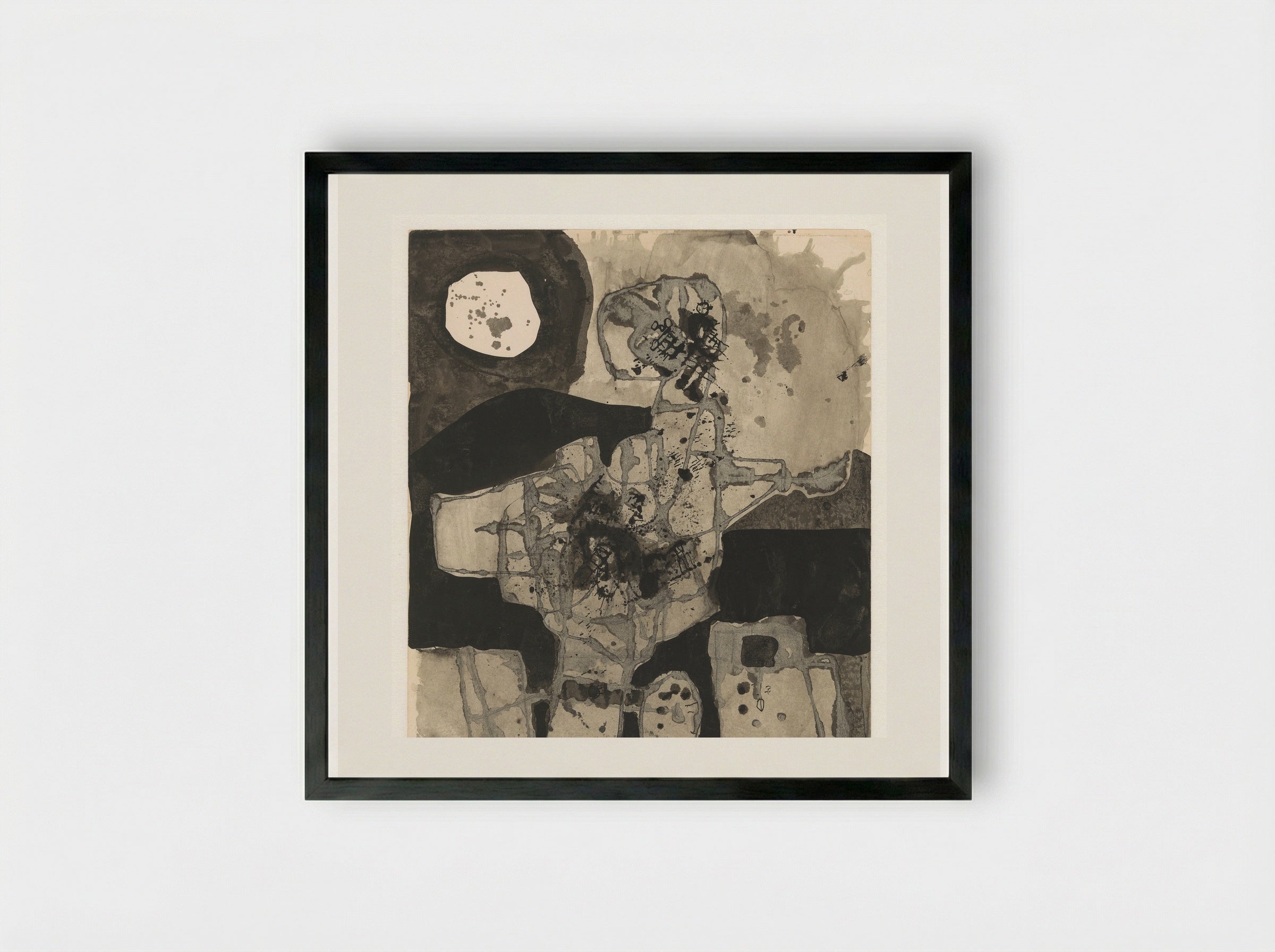 Ierse sage - Lucebert - Framed Print Black