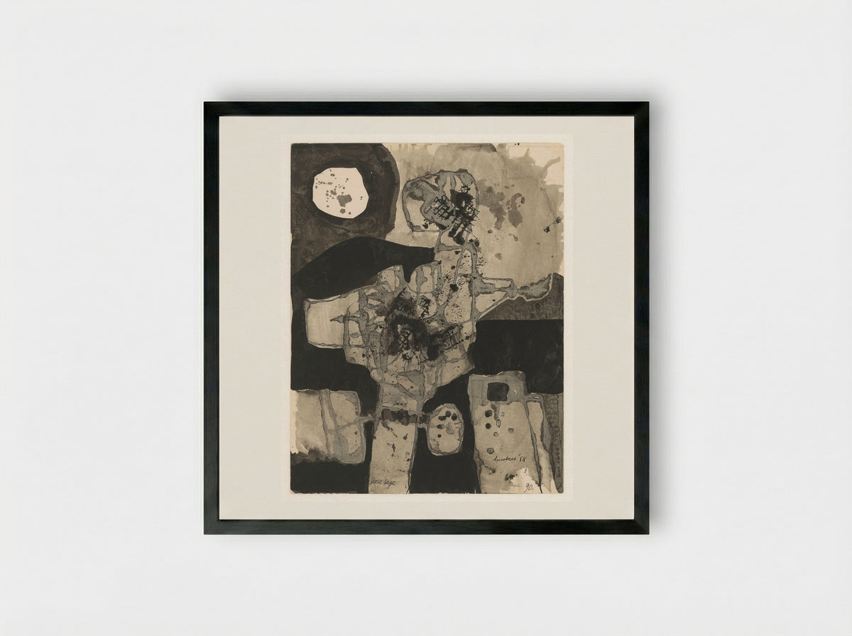 Ierse sage - Lucebert - Framed Print Black