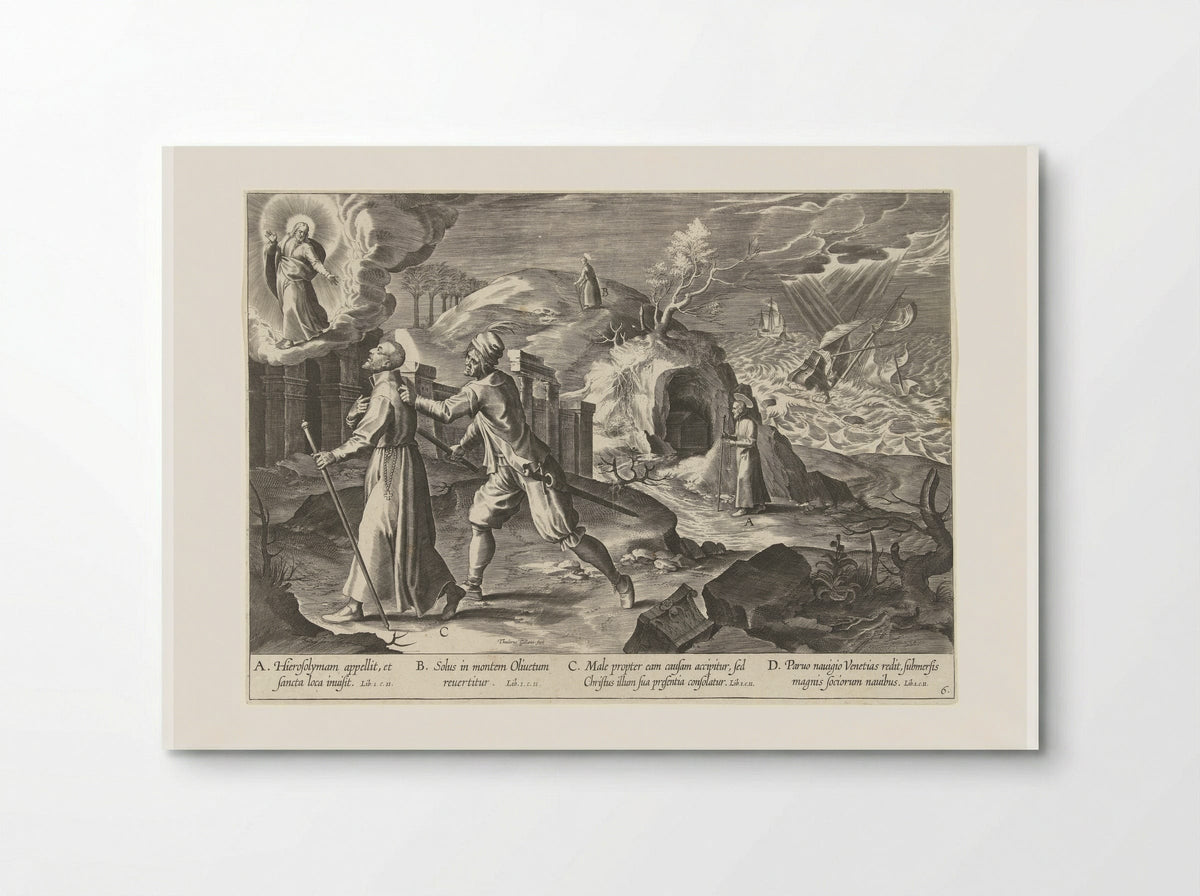 Ignatius bezoekt het Heilige Land - Theodoor Galle - Poster