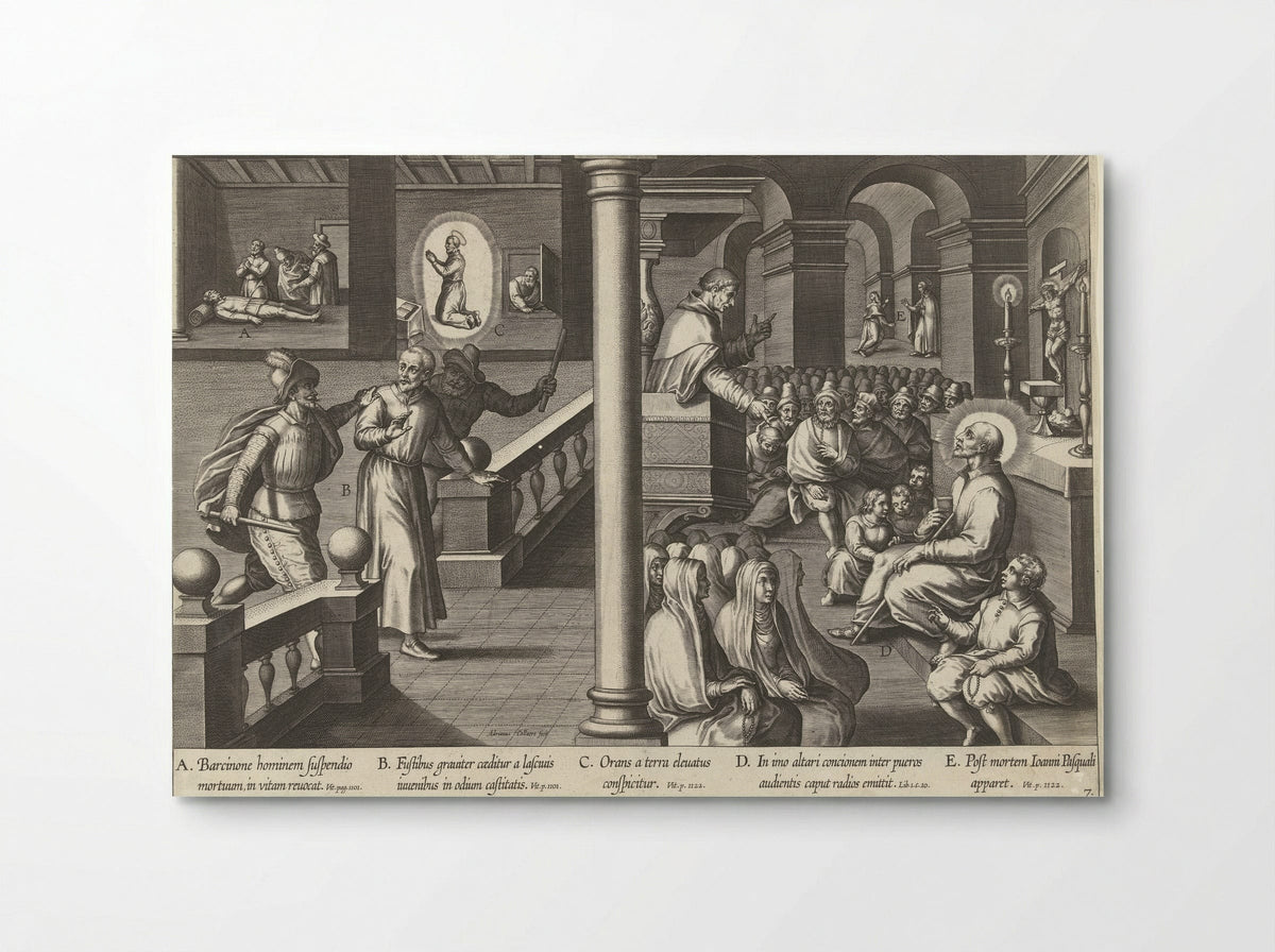 Ignatius in Barcelona - Theodoor Galle - Poster