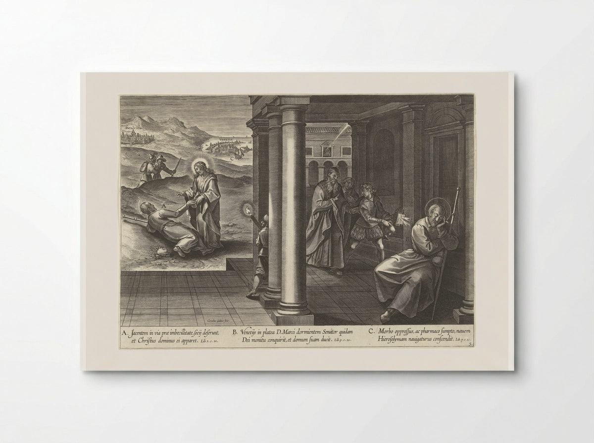 Ignatius on the Way to Venice - Theodoor Galle - Poster