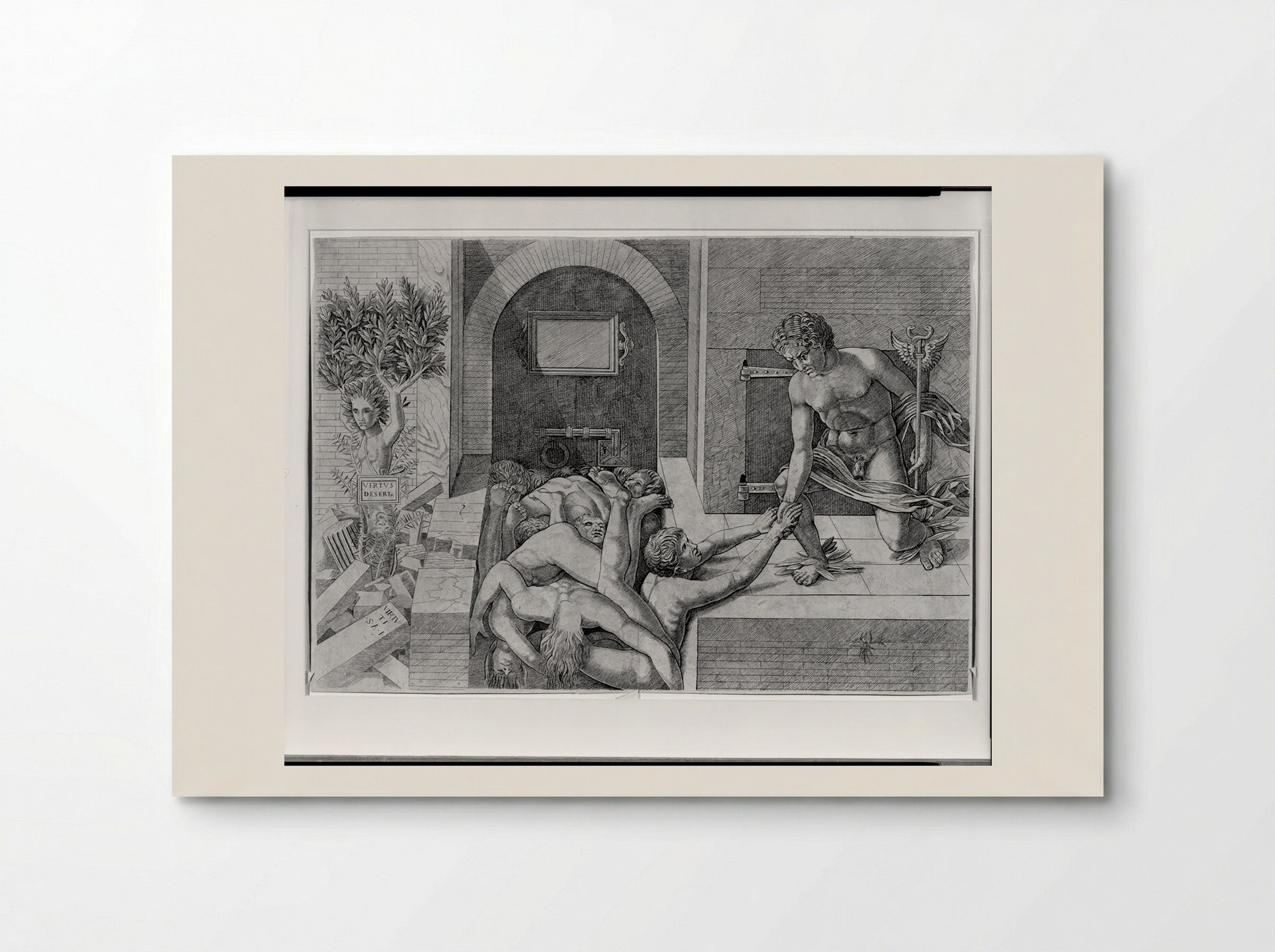 Ignorance and Mercury: An Allegory of Virtue and Vice (Lower Half) - Andrea Mantegna - Poster