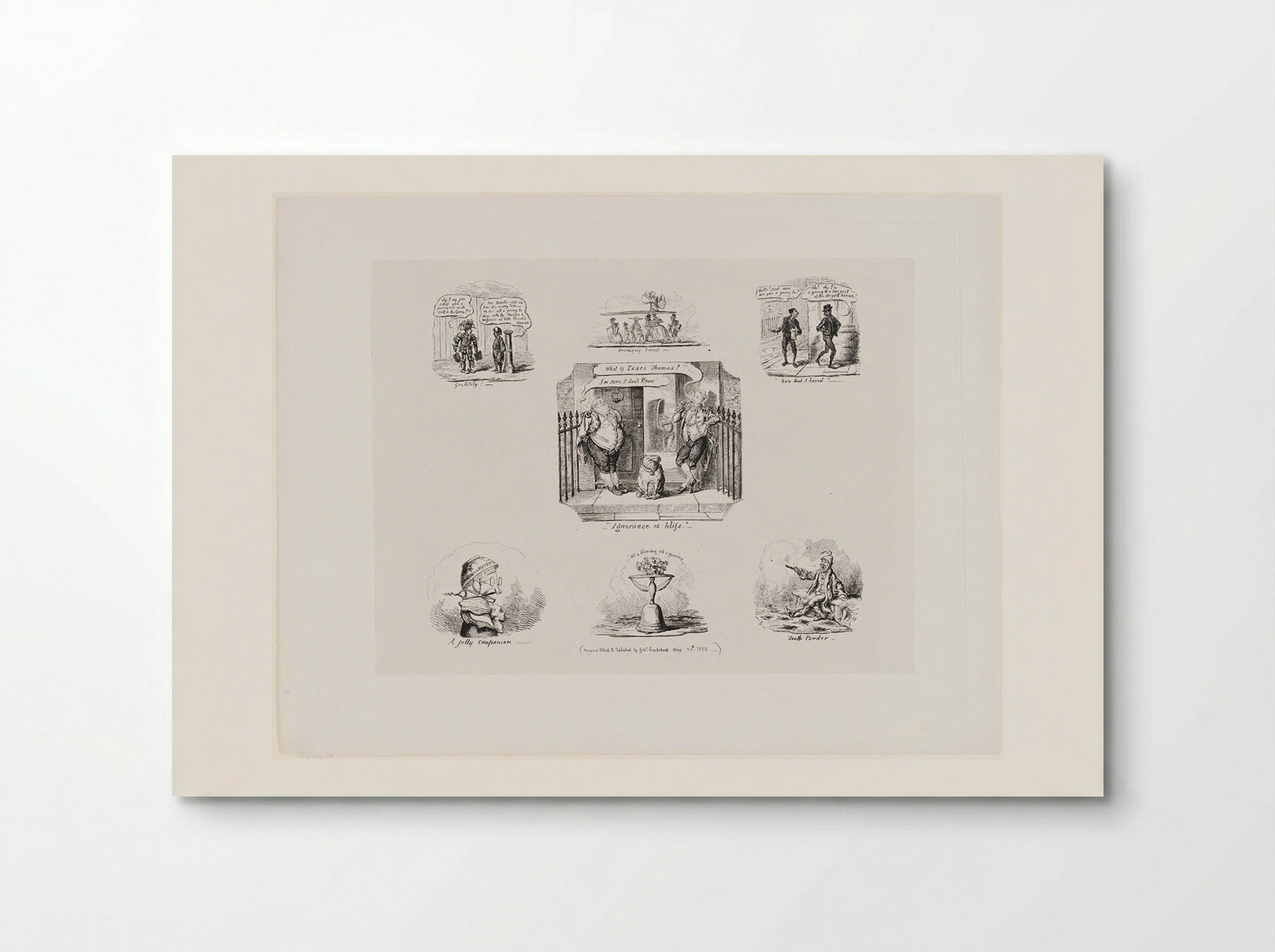Ignorance is Bliss - George Cruikshank - Poster