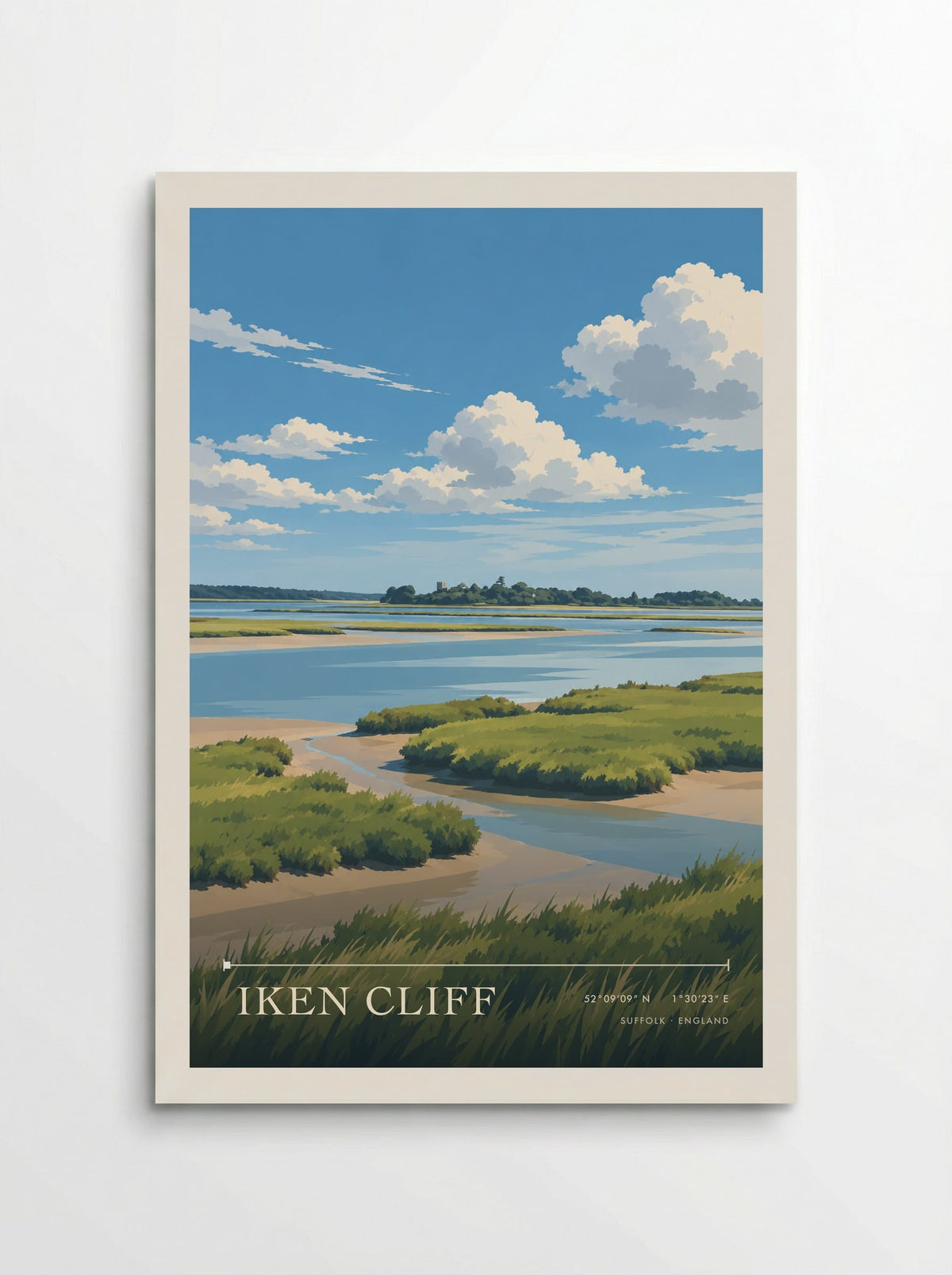 Iken Cliff, Suffolk | Travel Poster - Poster