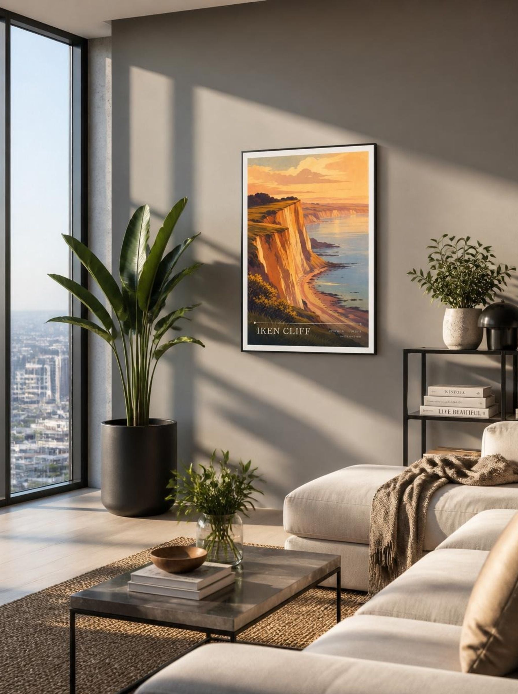Iken Cliff United Kingdom Travel Poster - Lifestyle