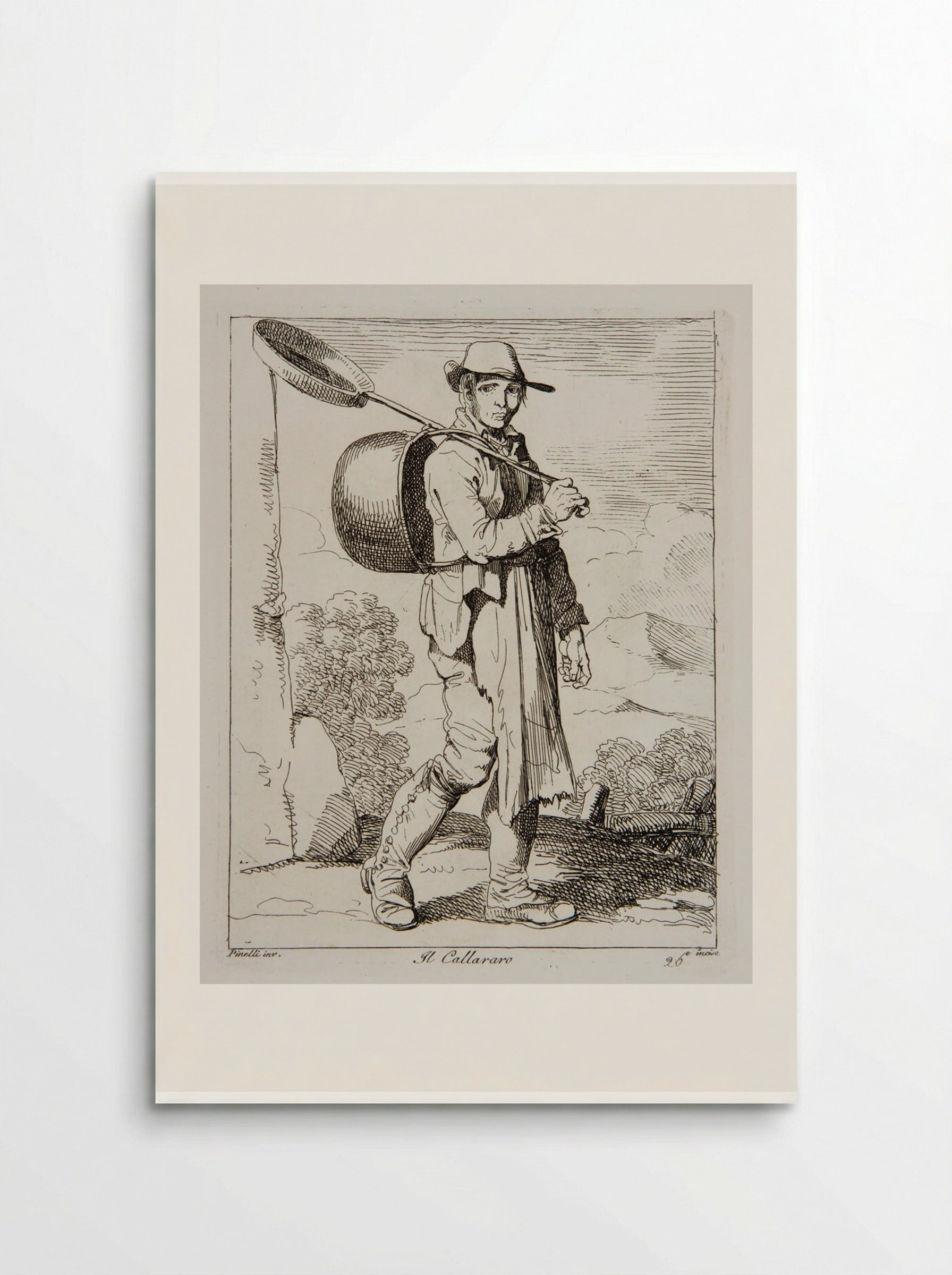 Il Callararo - Bartolomeo Pinelli - Poster