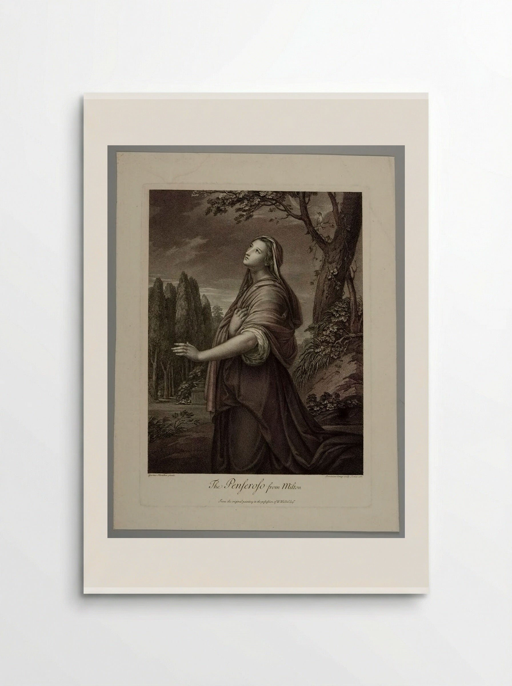 Il Penseroso from Milton - Domenico Cunego - Poster