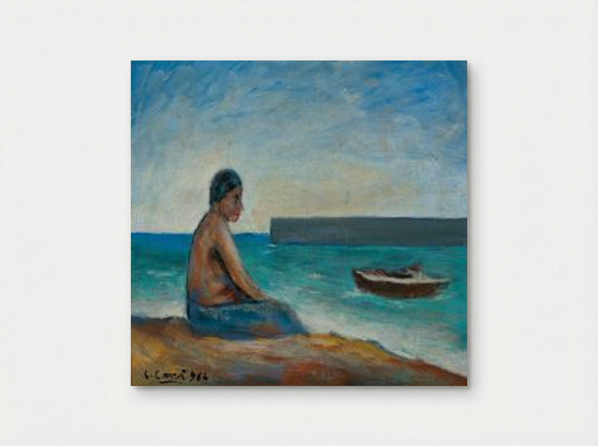 Il pescatore - Carlo Carrà - Poster