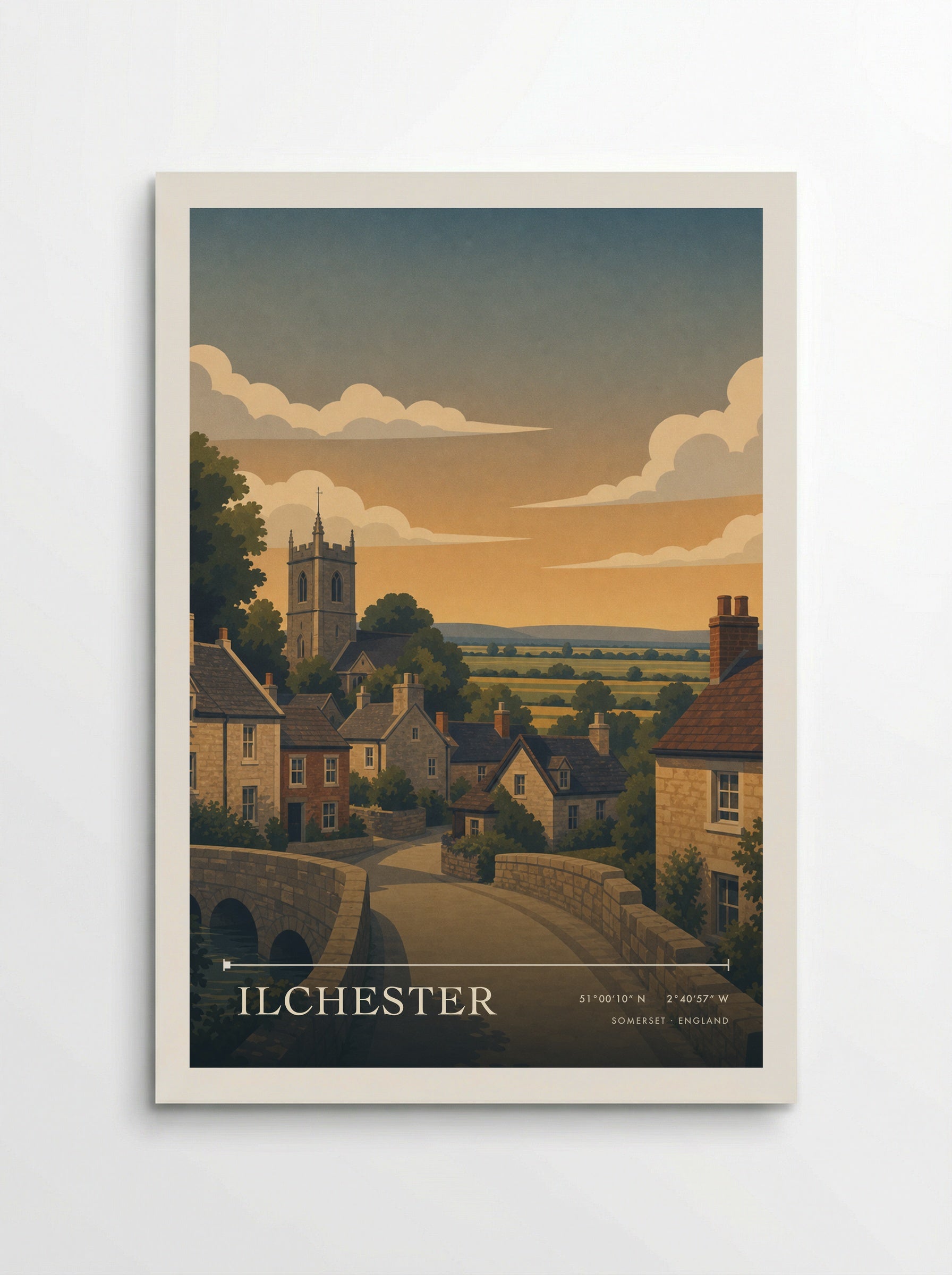 Ilchester Somerset England Travel Poster - Poster