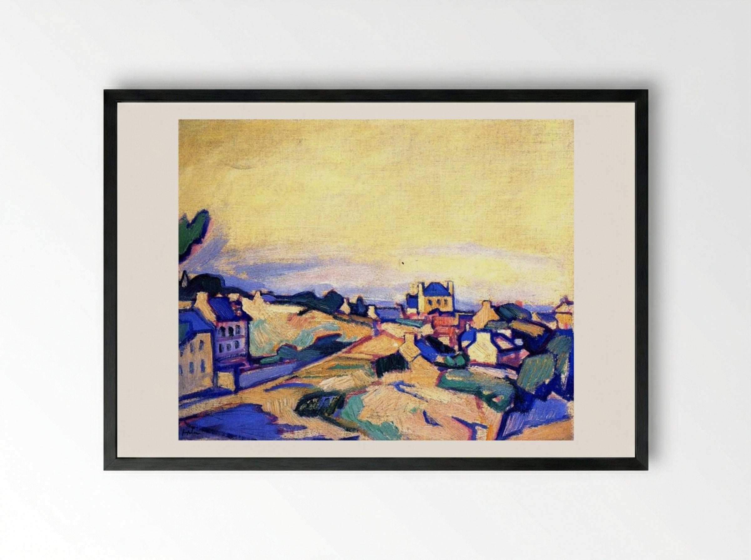 Ile de Bréhat - Samuel Peploe - Framed Print Black
