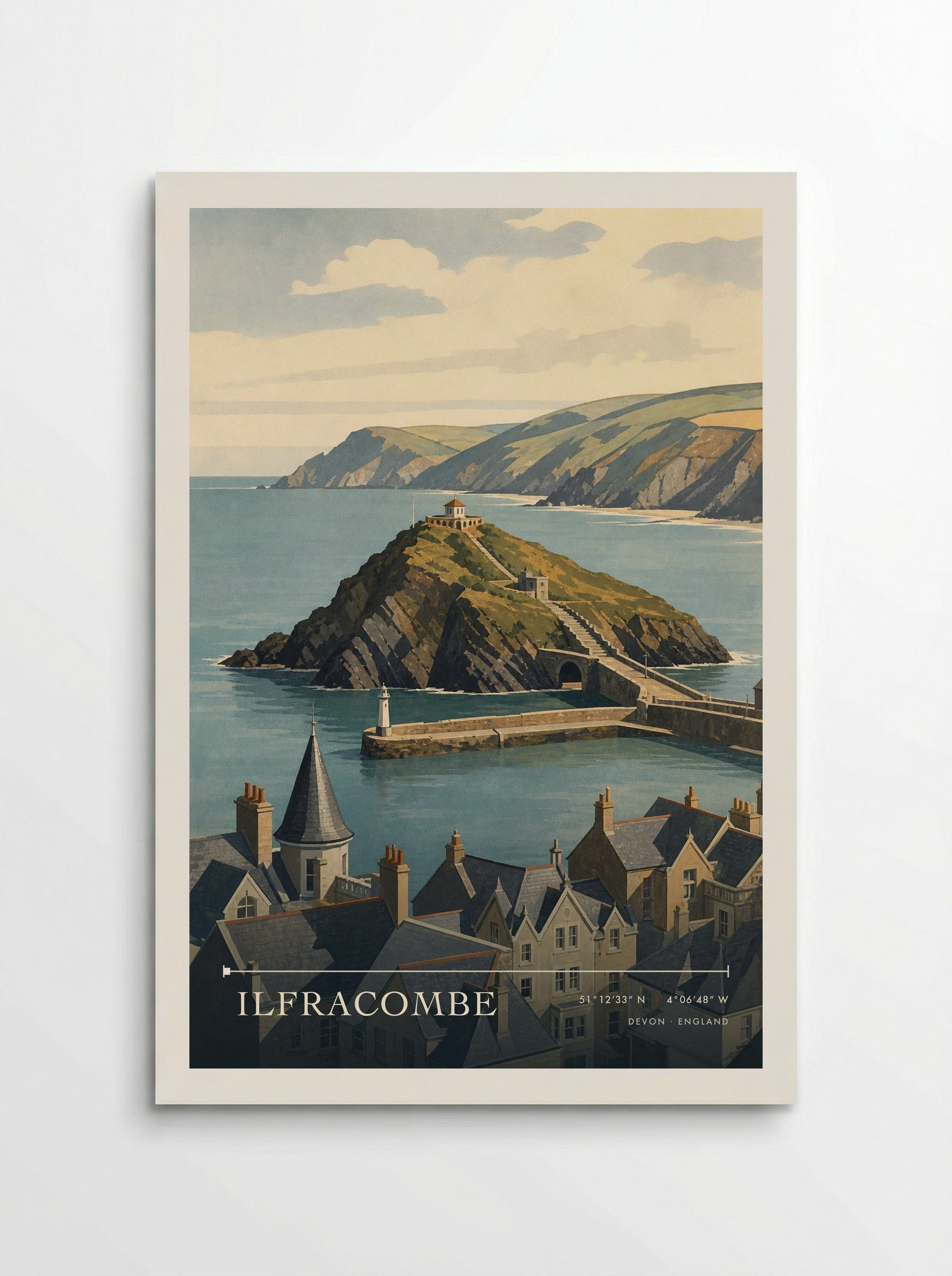Ilfracombe Devon England Travel Poster - Poster