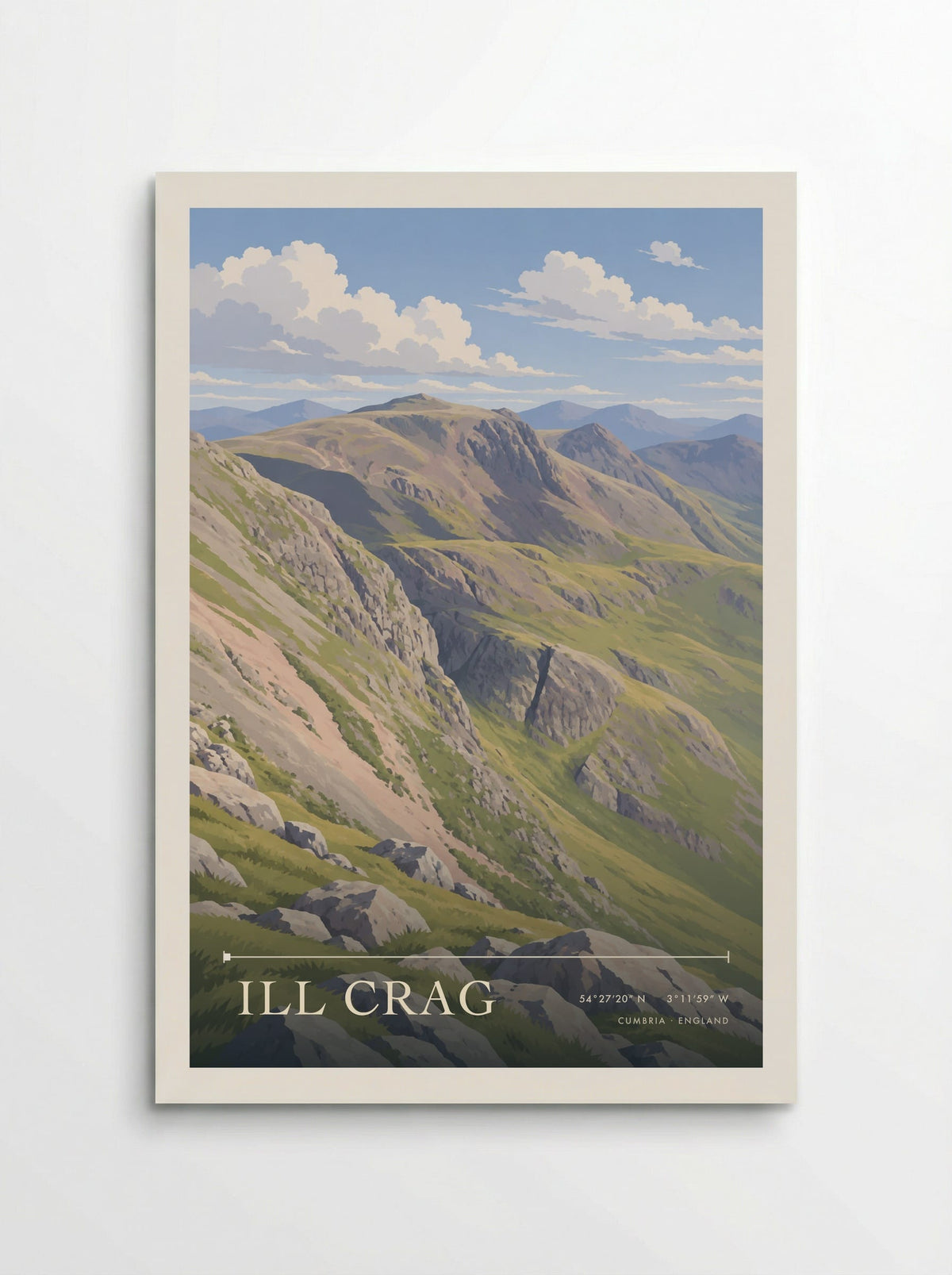 Ill Crag, Cumbria | Travel Poster - Poster