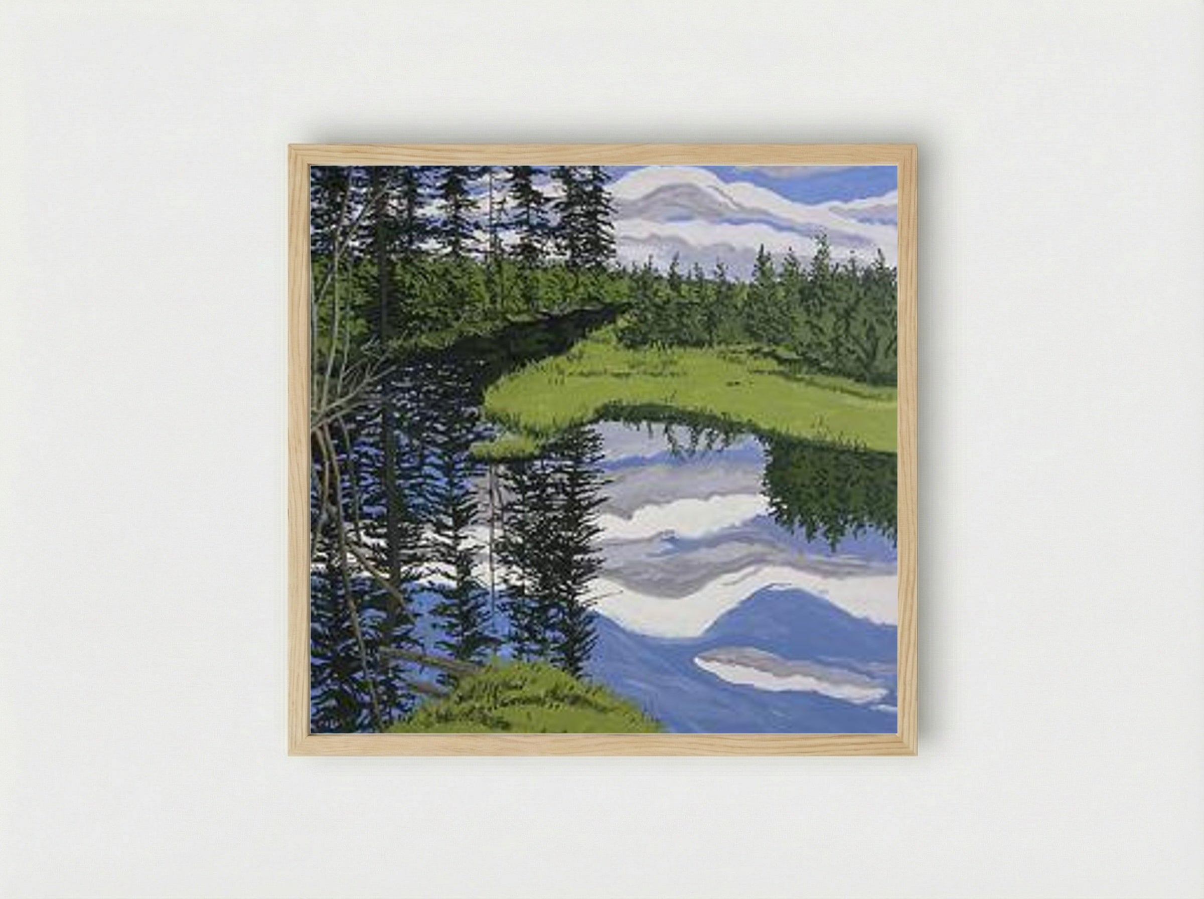 Illusory Flowage - Neil Welliver - Framed Print Wood