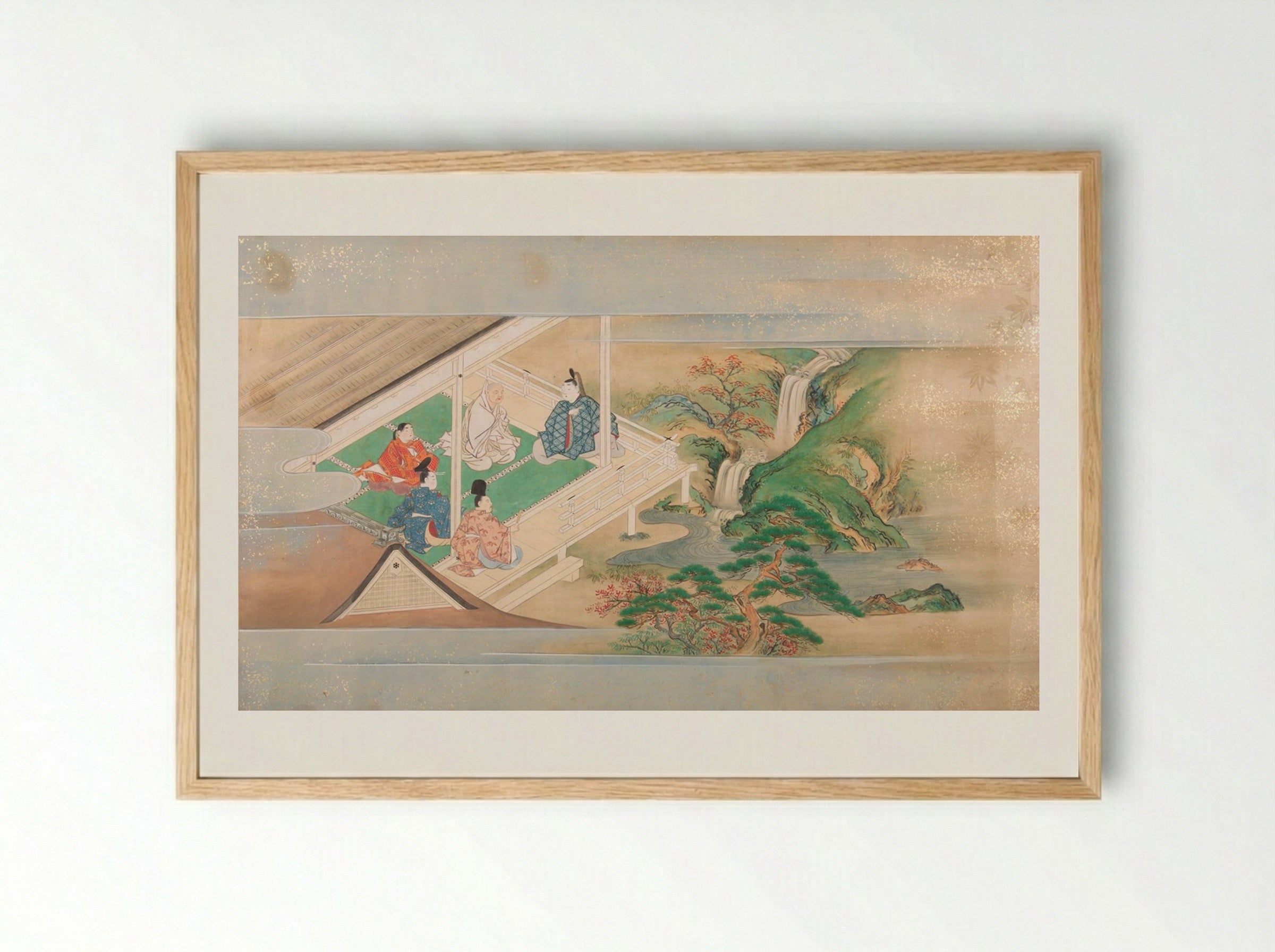 Illustrated Tales of Ise - Karasumaru Mitsuhiro - Framed Print Wood