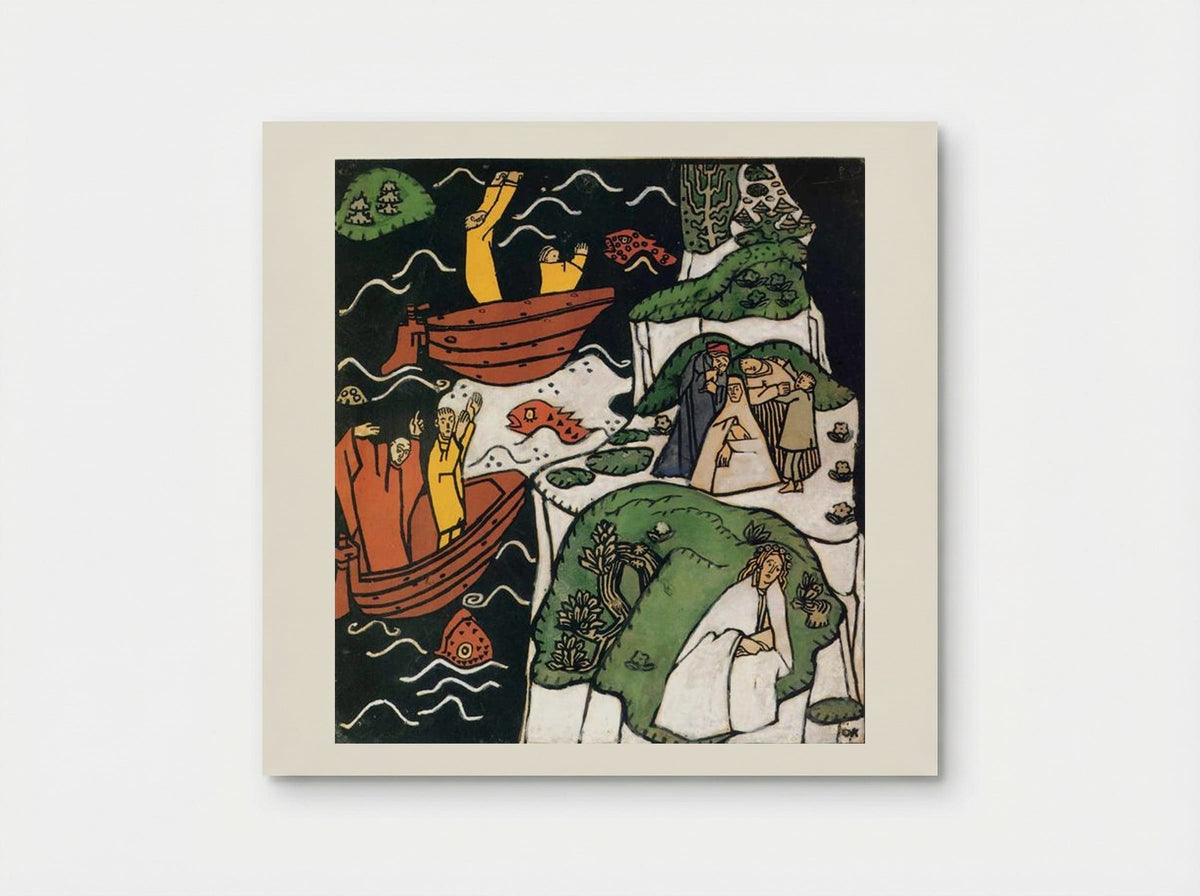 Illustration for Die Traumenden Knaben - Oskar Kokoschka - Poster