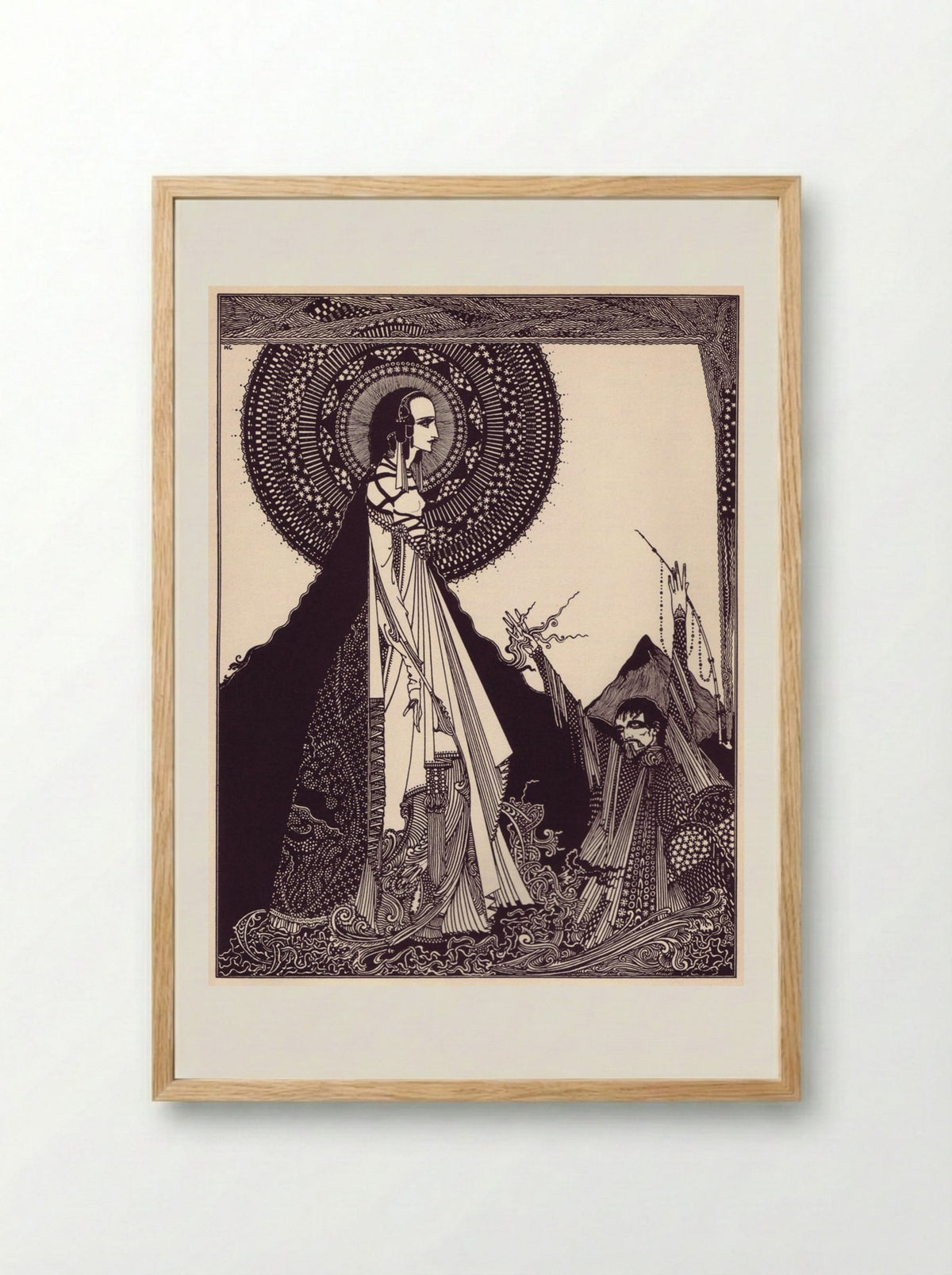Illustration for Tales of Mystery and Imagination - Harry Clarke - Framed Print Wood