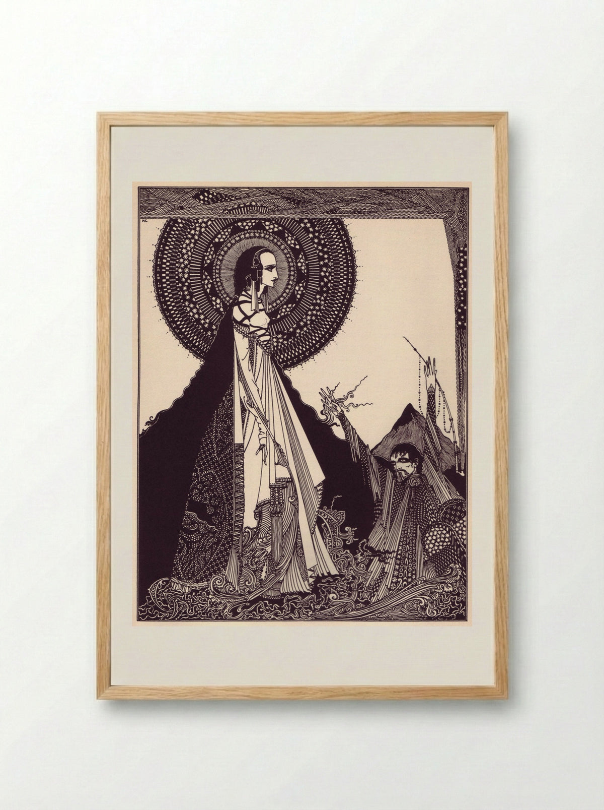 Illustration for Tales of Mystery and Imagination - Harry Clarke - Framed Print Wood