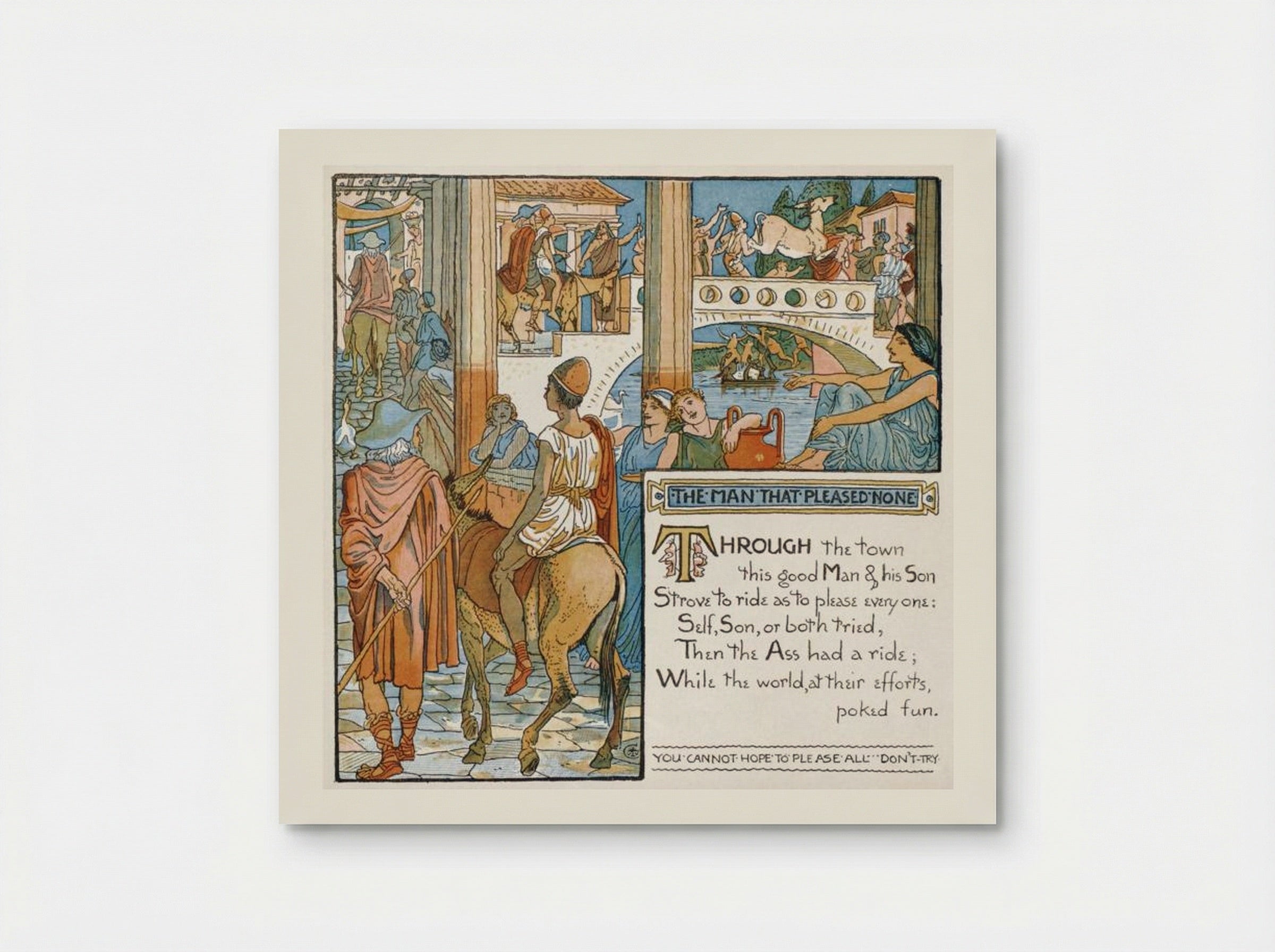 Illustration for The Man That Pleased None - Walter Crane - Poster