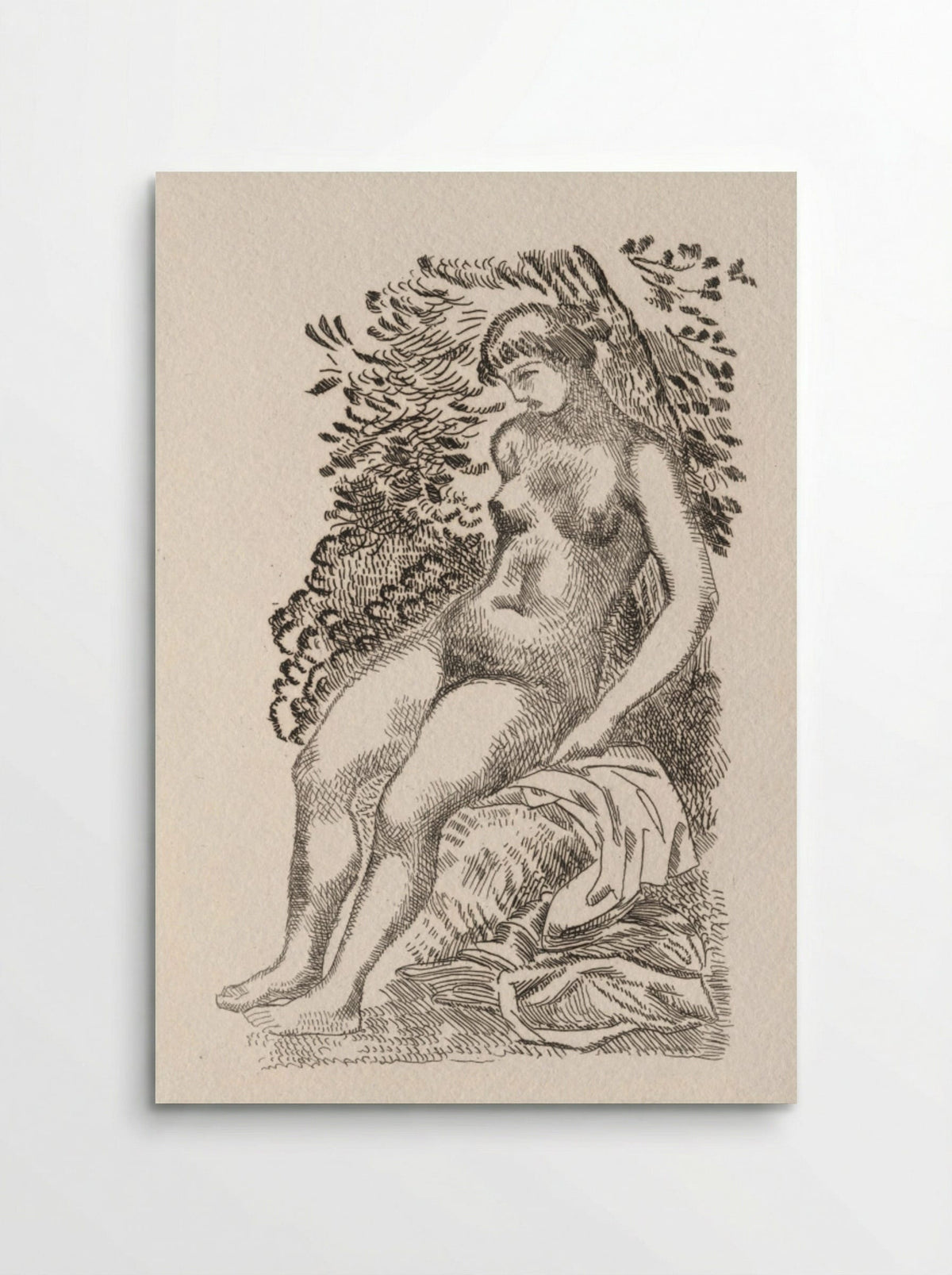 Illustration for a Poem by Pierre de Ronsard - Aristide Maillol - Poster