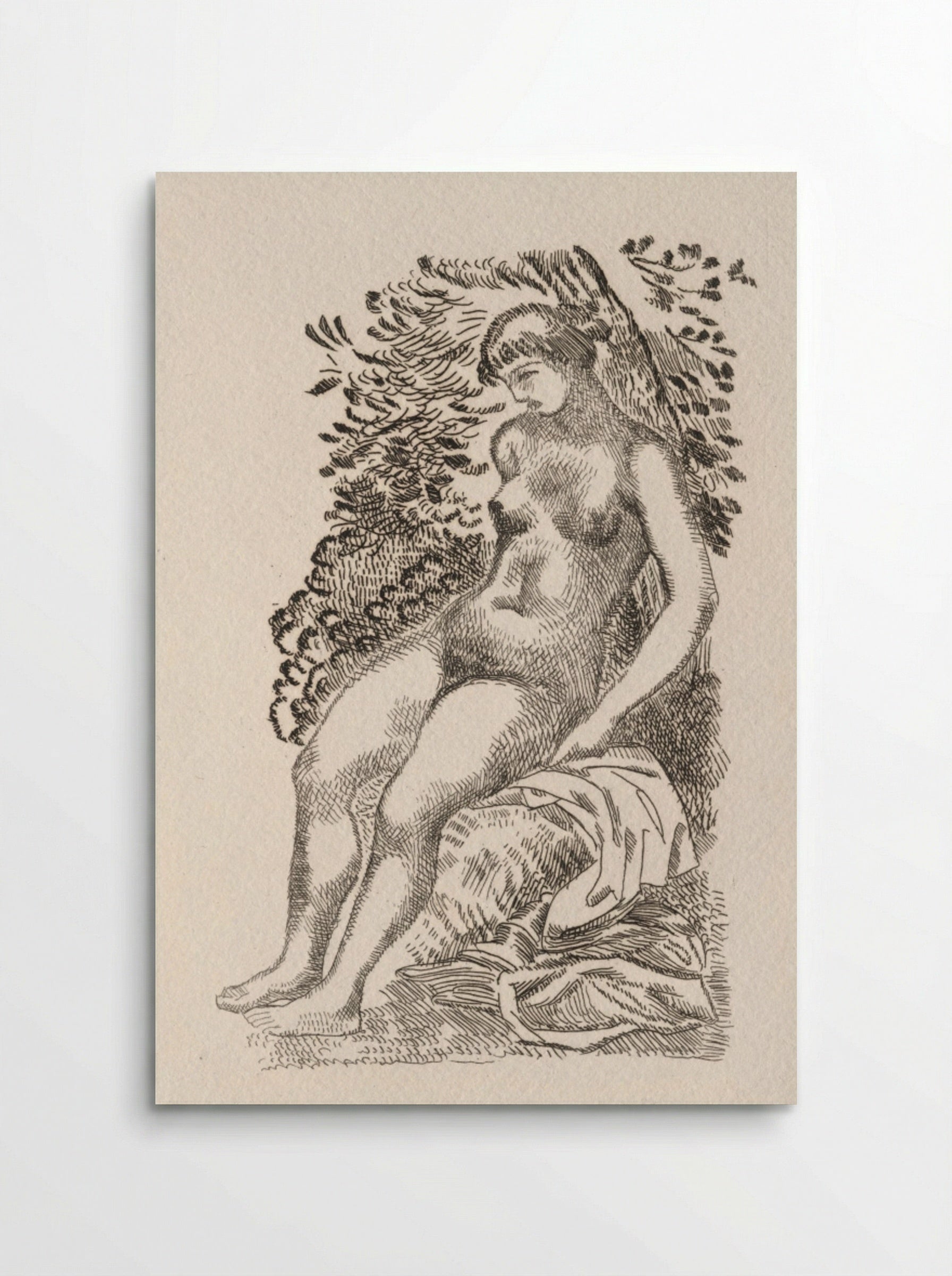 Illustration for a Poem by Pierre de Ronsard - Aristide Maillol - Poster