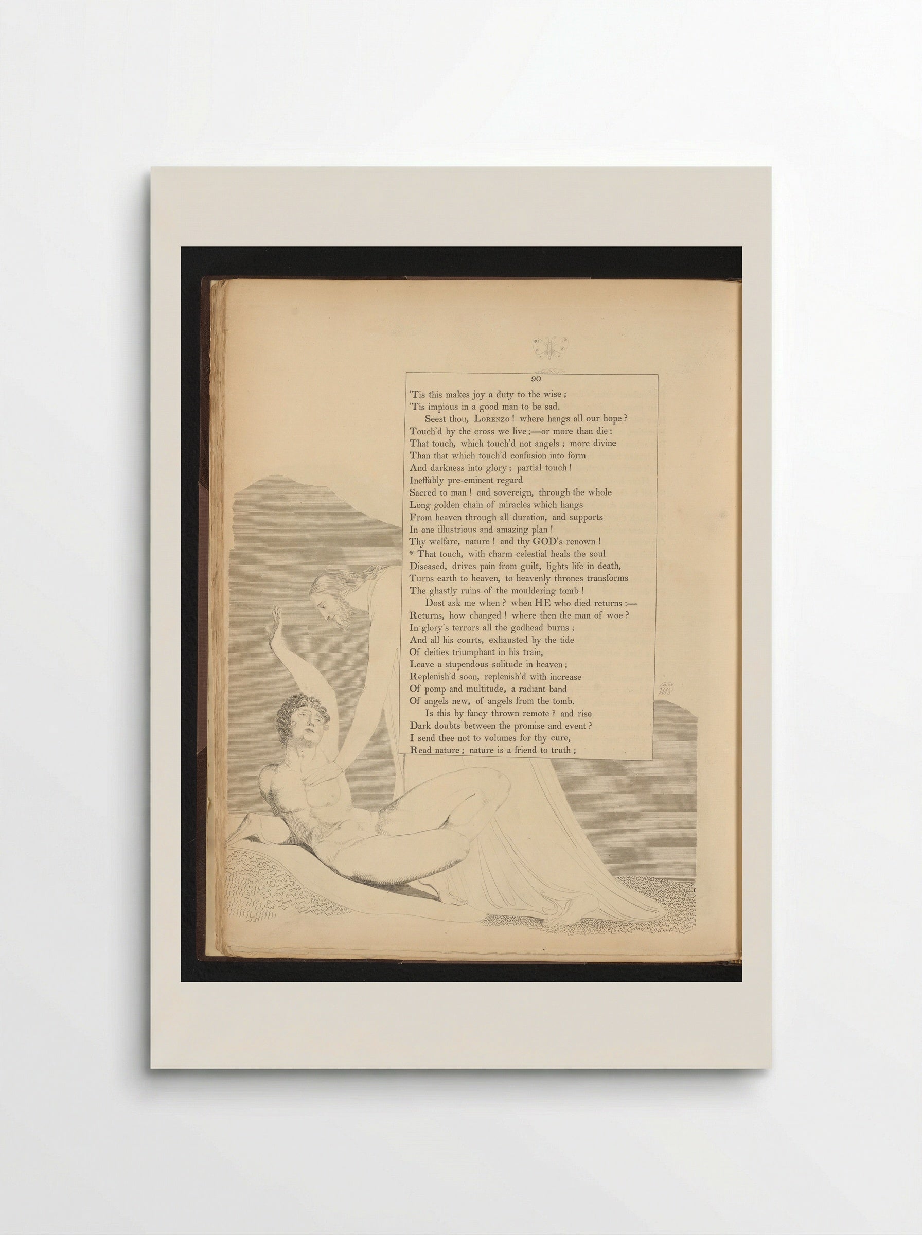 Illustration to Edward Young's Night Thoughts, Page 90 - William Blake - Poster