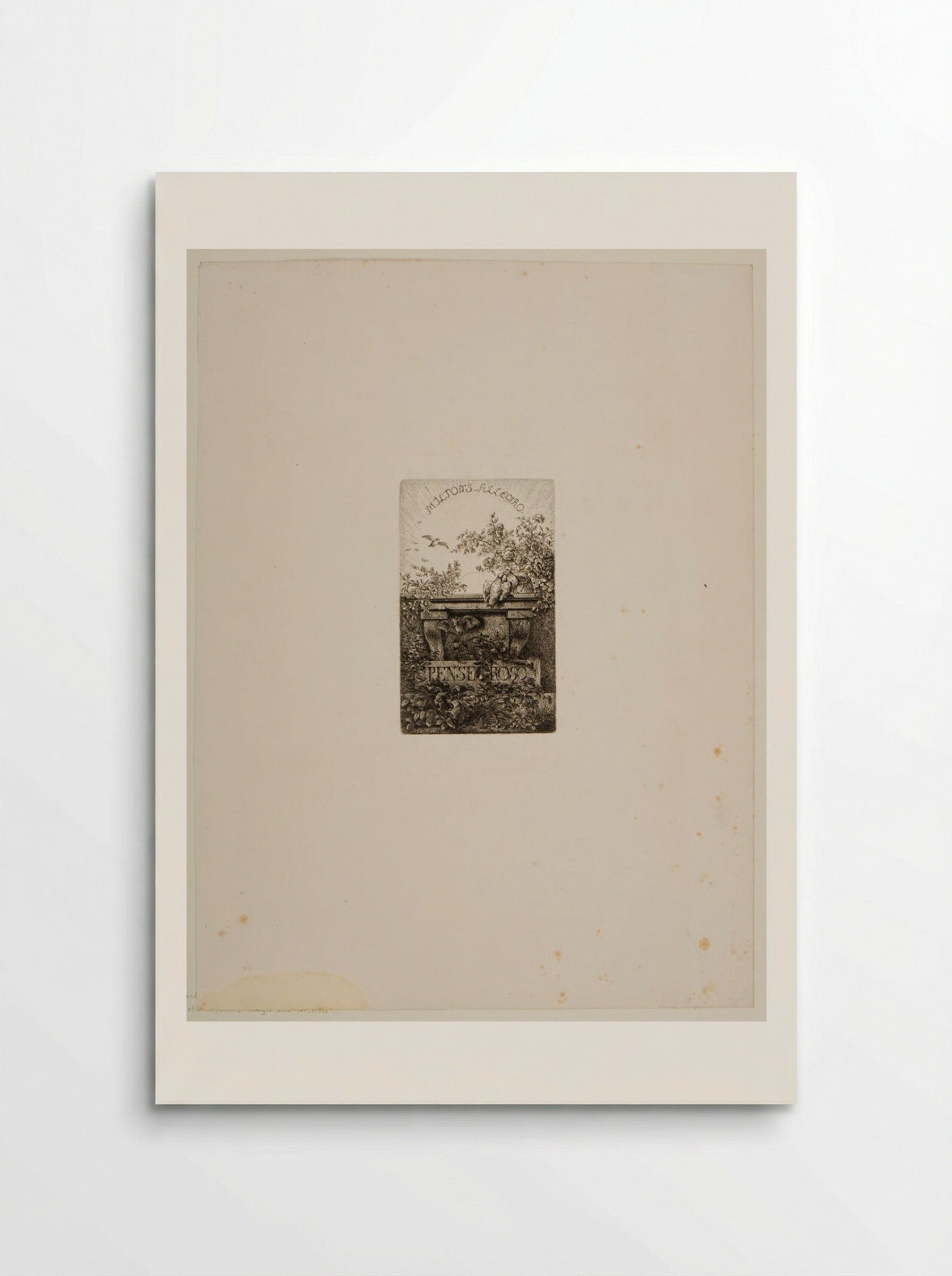 Illustration to Milton's Allegro and Penseroso - Ferdinand Kobell - Poster
