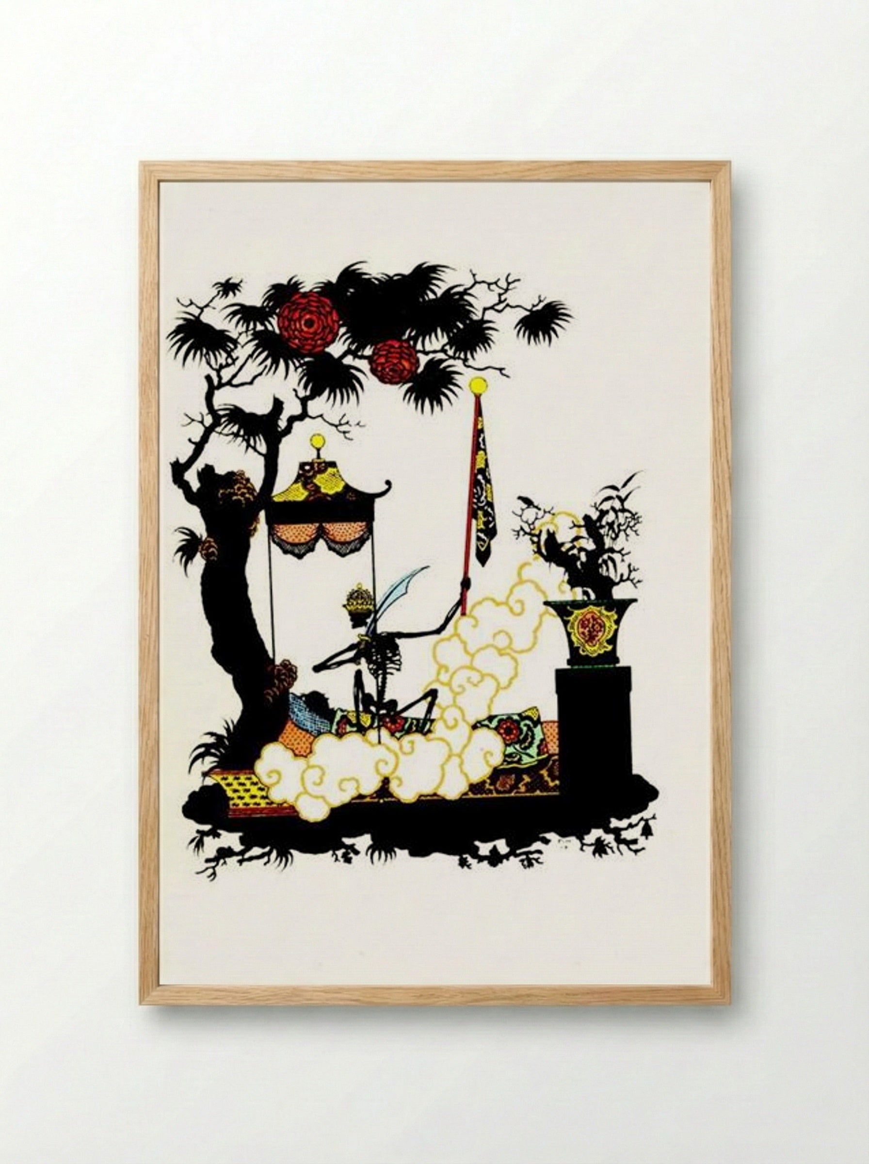 Illustration to 'The Nightingale' - Heorhiy Narbut - Framed Print Wood