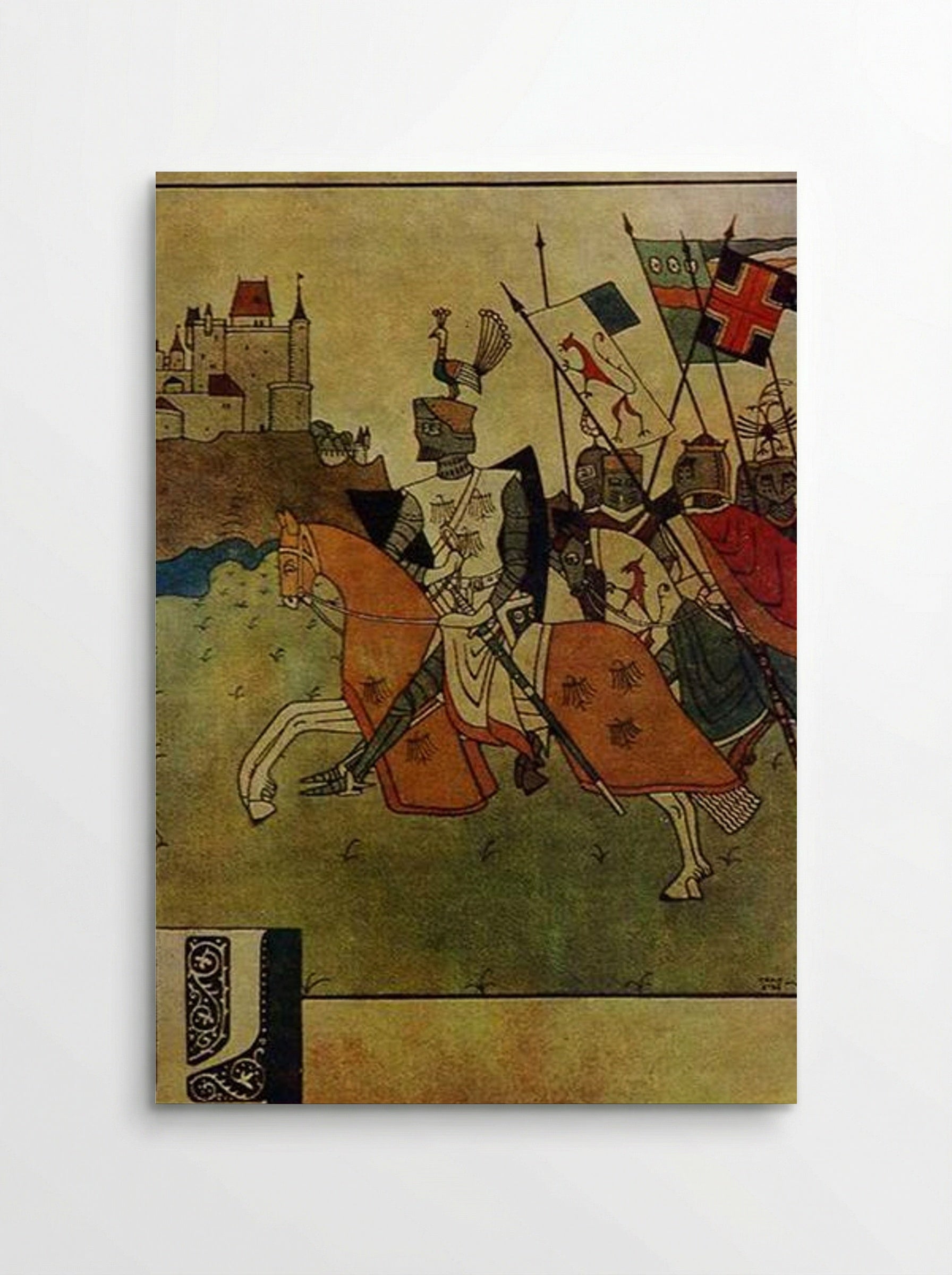 Illustration to 'The Song of Roland' - Heorhiy Narbut - Poster