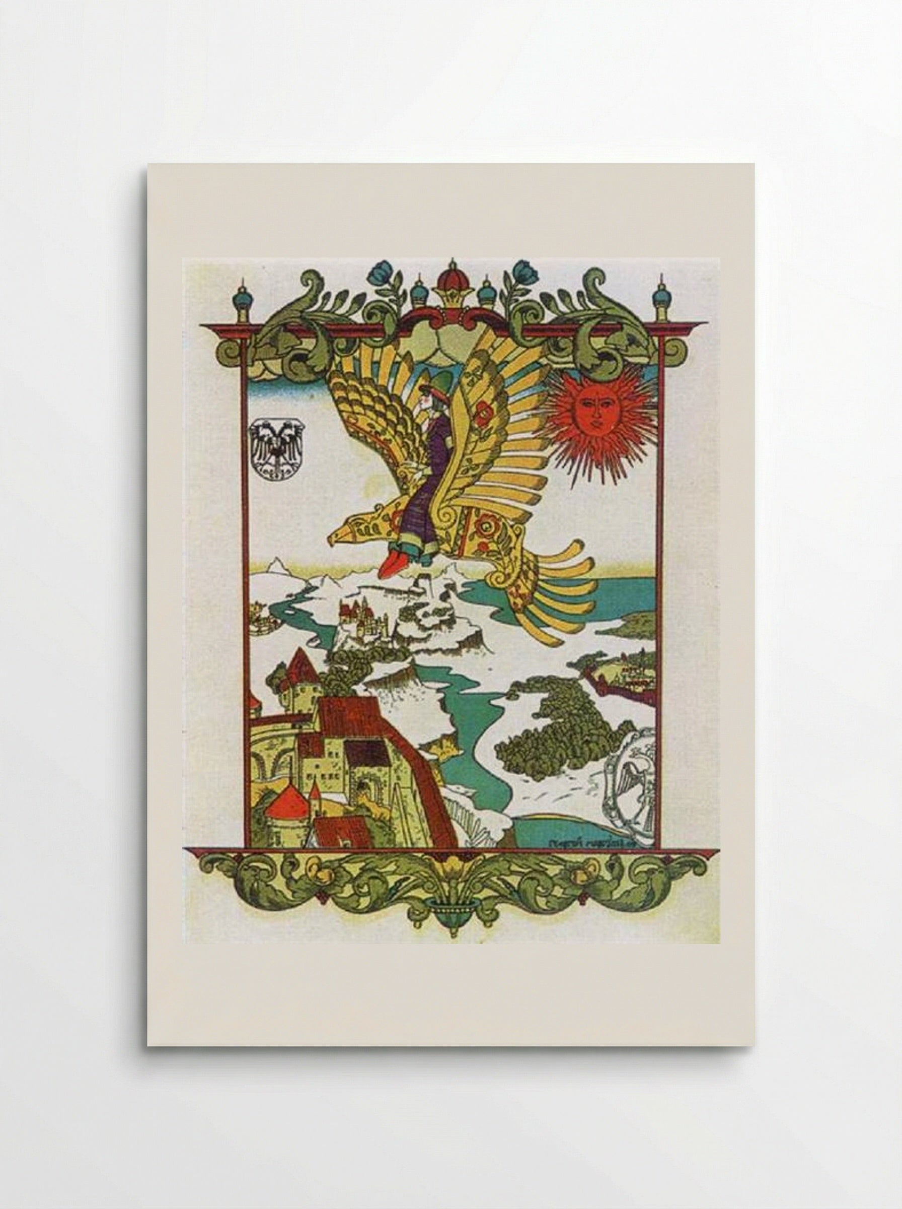 Illustration to 'Wooden Eagle' - Heorhiy Narbut - Poster