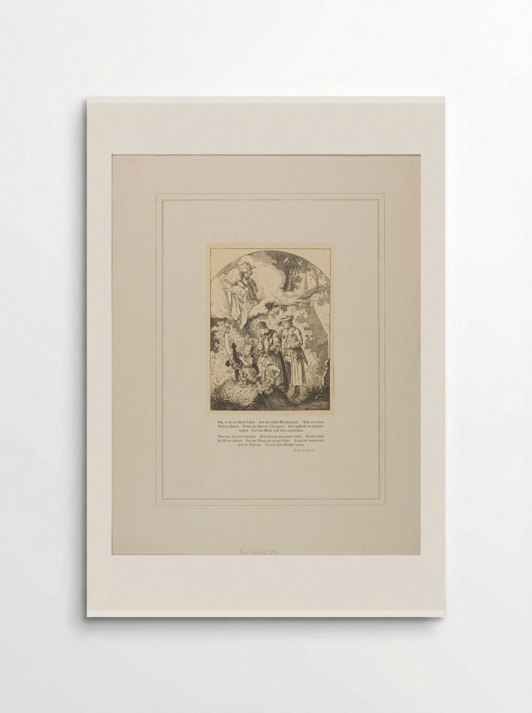 Illustration to a Poem by Paul Gerhard - Adrian Ludwig Richter - Poster
