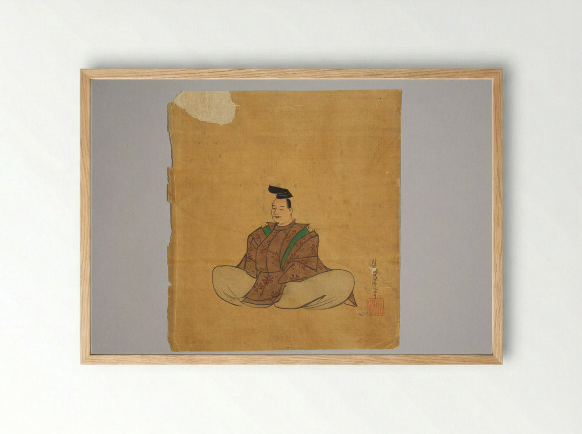 Imaginary Portraits of Famous Poets - Kano Shōun - Framed Print Wood