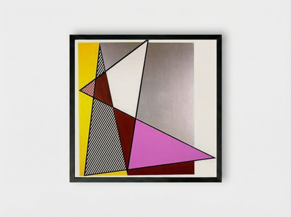 Imperfect Painting - Roy Lichtenstein - Framed Print Black