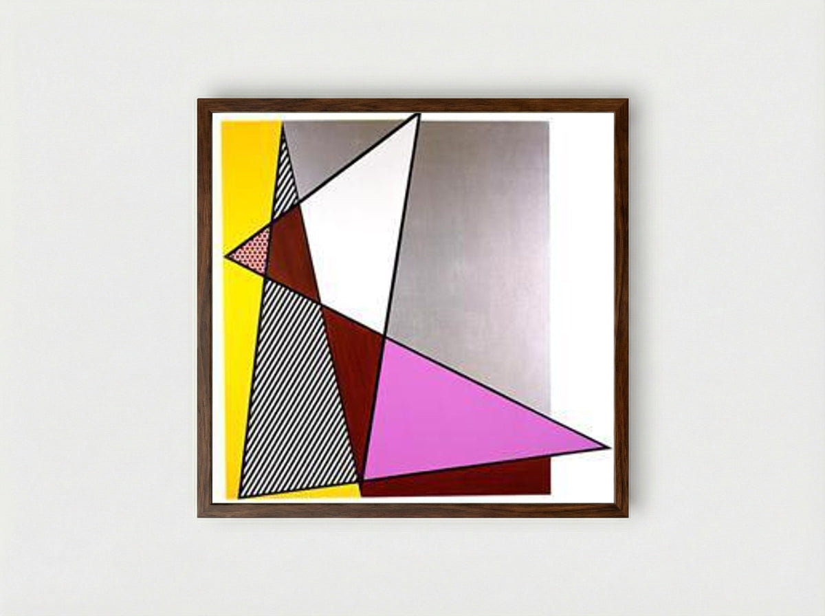 Imperfect Painting - Roy Lichtenstein - Framed Print Dark Wood