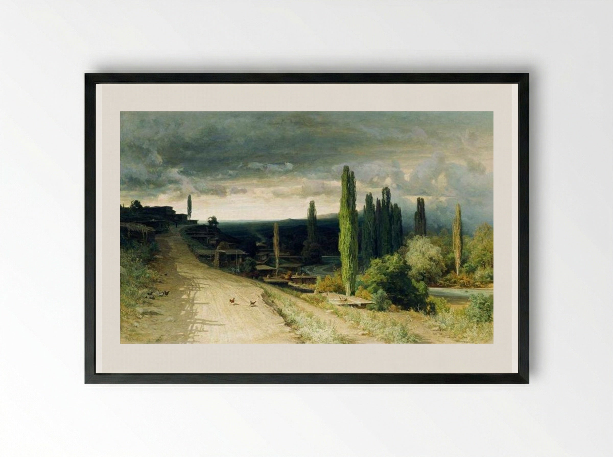 In Alushta - Volodymyr Orlovsky - Framed Print Black